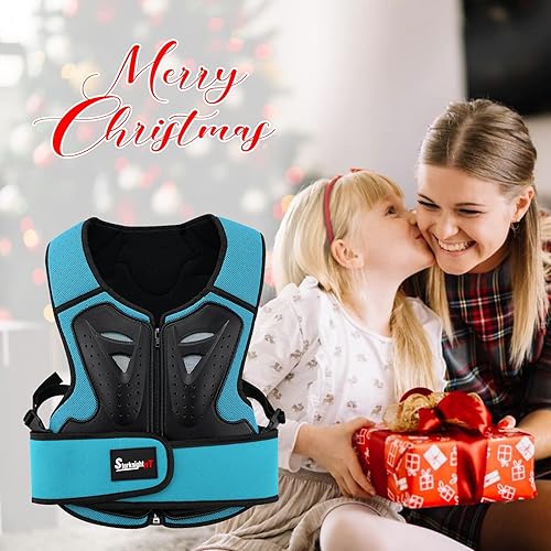 Vista 18 de StarknightMT Kids Motorcycle Chest Protector Dirt Bike Youth Riding Spine Back Armor Protection for Motocross Cycling