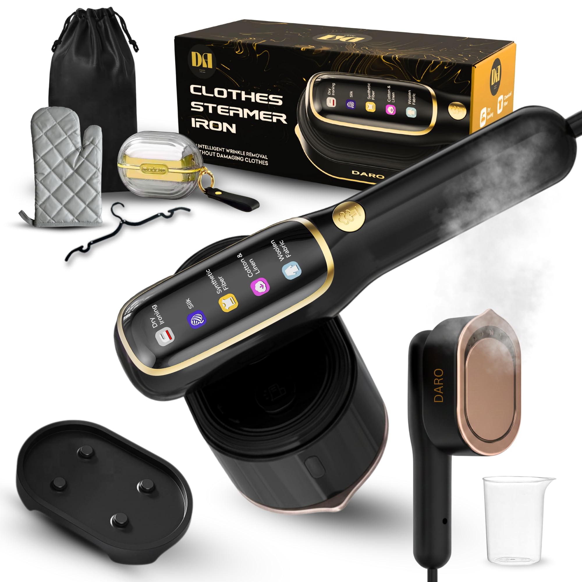 Plancha Vertical Vapor Ropa Viaje 2 en 1 | Vaporizador de Ropa y Plancha de Mano | Uso Vertical y Horizontal | Plancha Vertical Ligera y Compacta | Ideal para Viaje y Hogar.