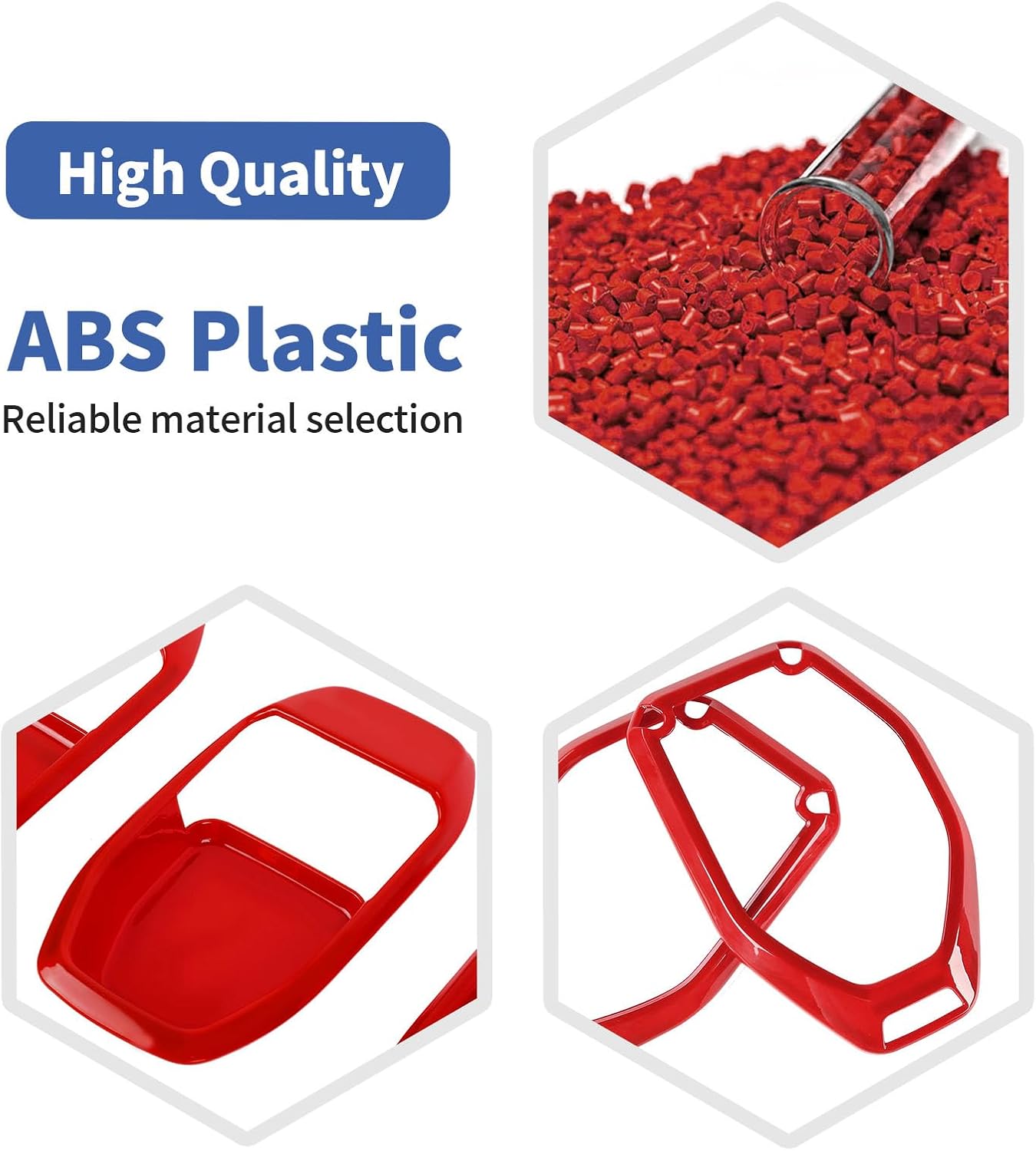 RT-TCZ for Wrangler JL Interior Trim Kit Red, Inner Door Handle Bowl Cover Speaker Trim for Jeep Wrangler JL JLU 4-Door 2018-2023 Red Interior Accessories 21pcs