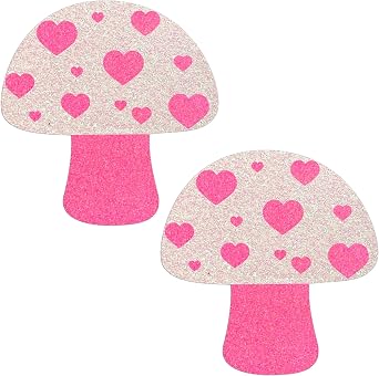معجنات الفطر Sasswear غطاء الحلمة المرح ، إكسسوارات اللامعة اللامعة لانجري مهرجان الهذيان ، معجنات Toadstool
