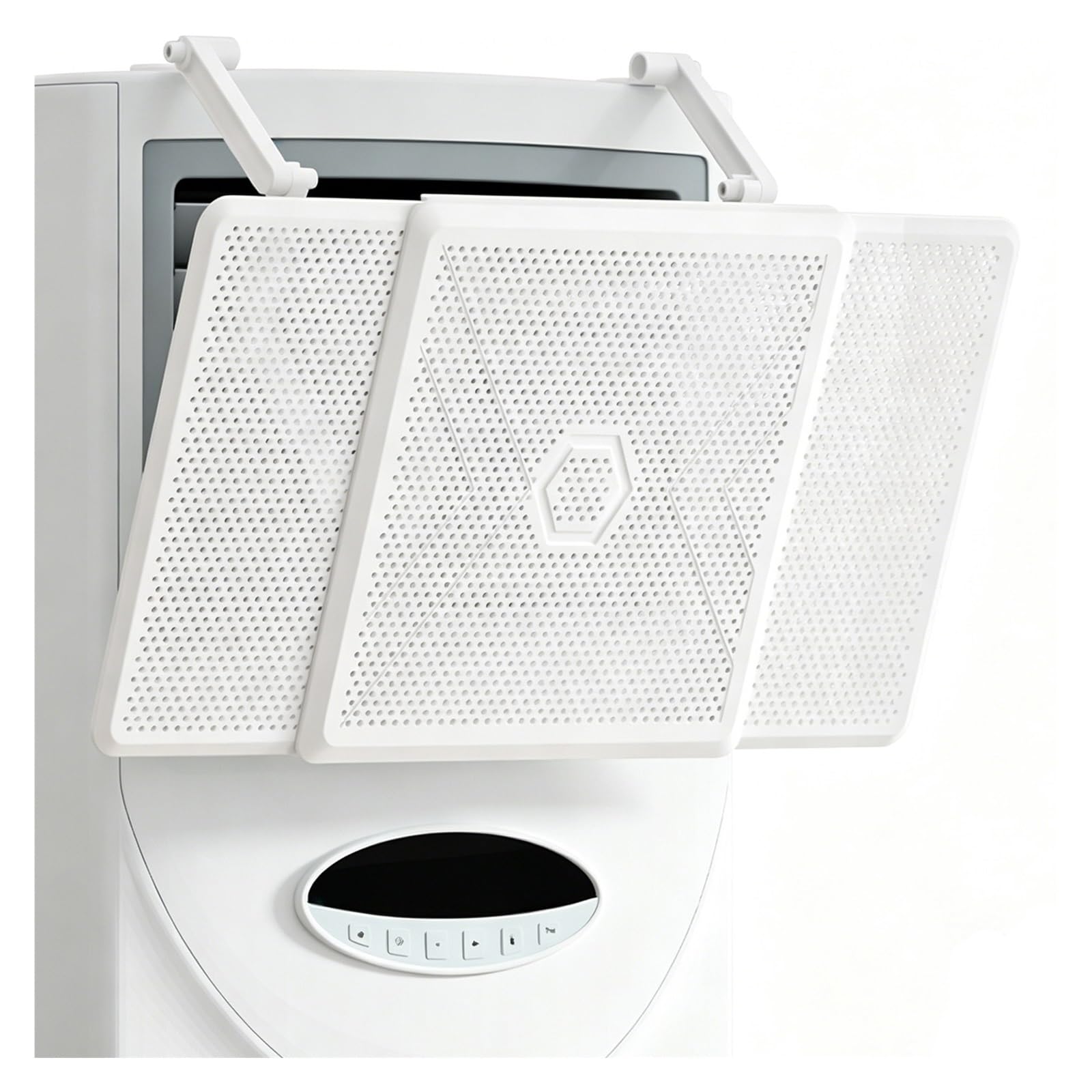 ZLLPIGLS Floor-Standing Air Conditioner Vent Deflector, 180° Adjustable Vent Deflector, Honeycomb Perforated Draft Blocker, for Floor-standing Air Conditioners
