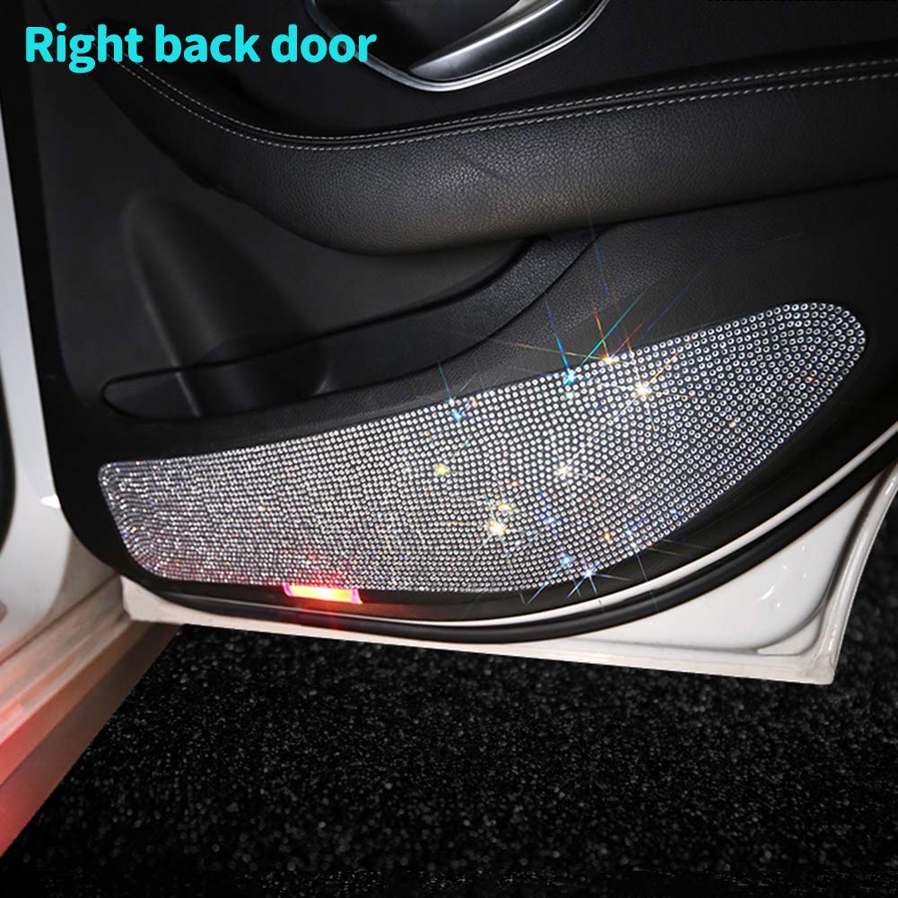 eing Almohadilla protectora universal para puerta de coche, almohadilla protectora para puerta de coche, pegatinas anticolisión, paquete de 4 unidades (2 unidades para puerta delantera y 2 unidades