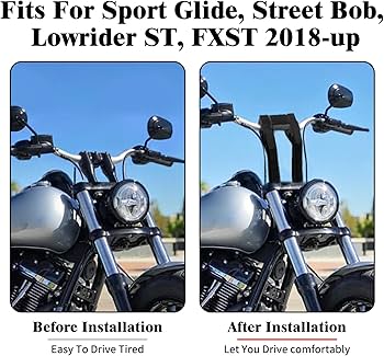 ハーレー　1インチハンドル用ライザー バンキン ワンピースライザー プルバック 10インチ高 1インチハンドル