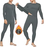 Vista 1 de INNERSY Conjunto de ropa interior térmica para hombre, ligero, capa base, pantalones largos para ejercicio de invierno