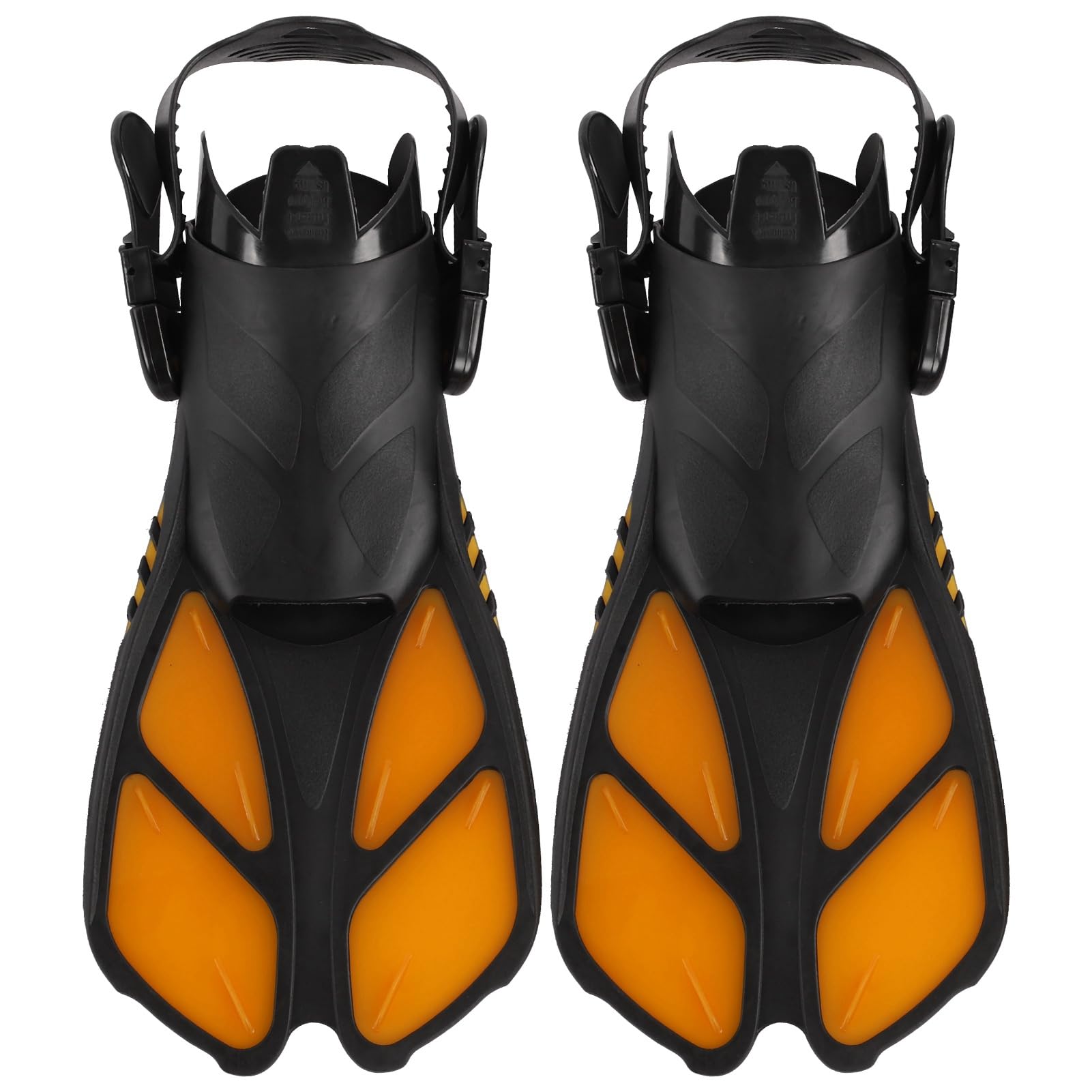 Snorkel Fins Adjustable Soft TPR Long Diving Flippers Swimming (M)