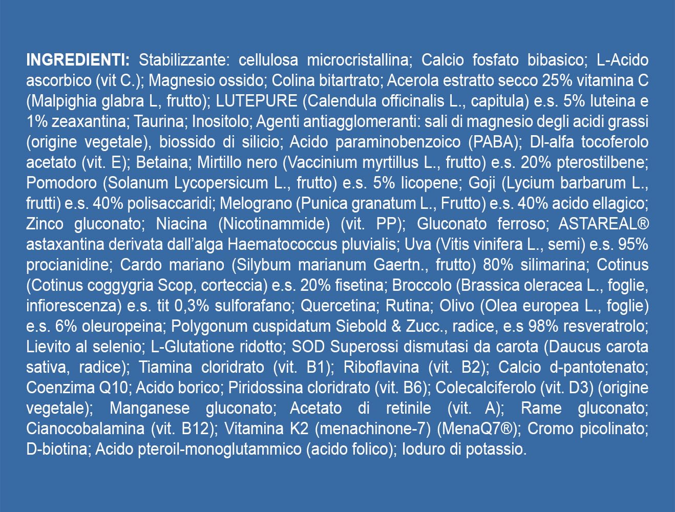 EUROSUP MAXI VIT – Multivitaminico Avanzato | 47 Nutrienti | Vitamine, Minerali, Antiossidanti, Fitonutrienti | Coenzima Q10, Resveratrolo, Glutatione | Supporto Energia, Metabolismo, Vitalità