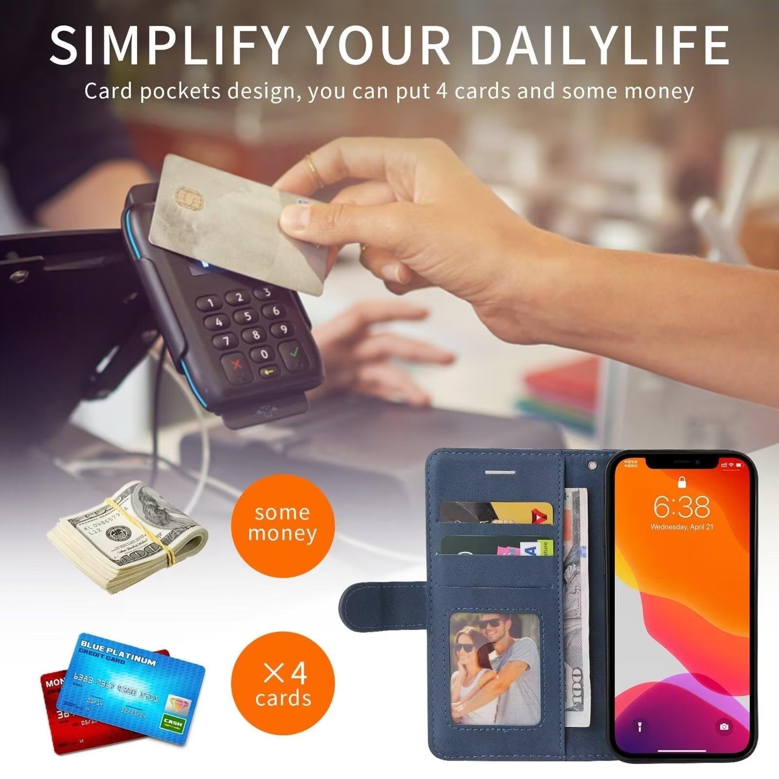 MAMA MOUTH Cover Xiaomi Redmi Note 13 Pro 5G,Custodia Pelle Magnetica Chiusa Portafoglio,Libro Flip Slot Schede Wallet Cover Redmi Note 13 Pro 5G,Antiurto TPU Bumper Libretto con Supporto Case Nero