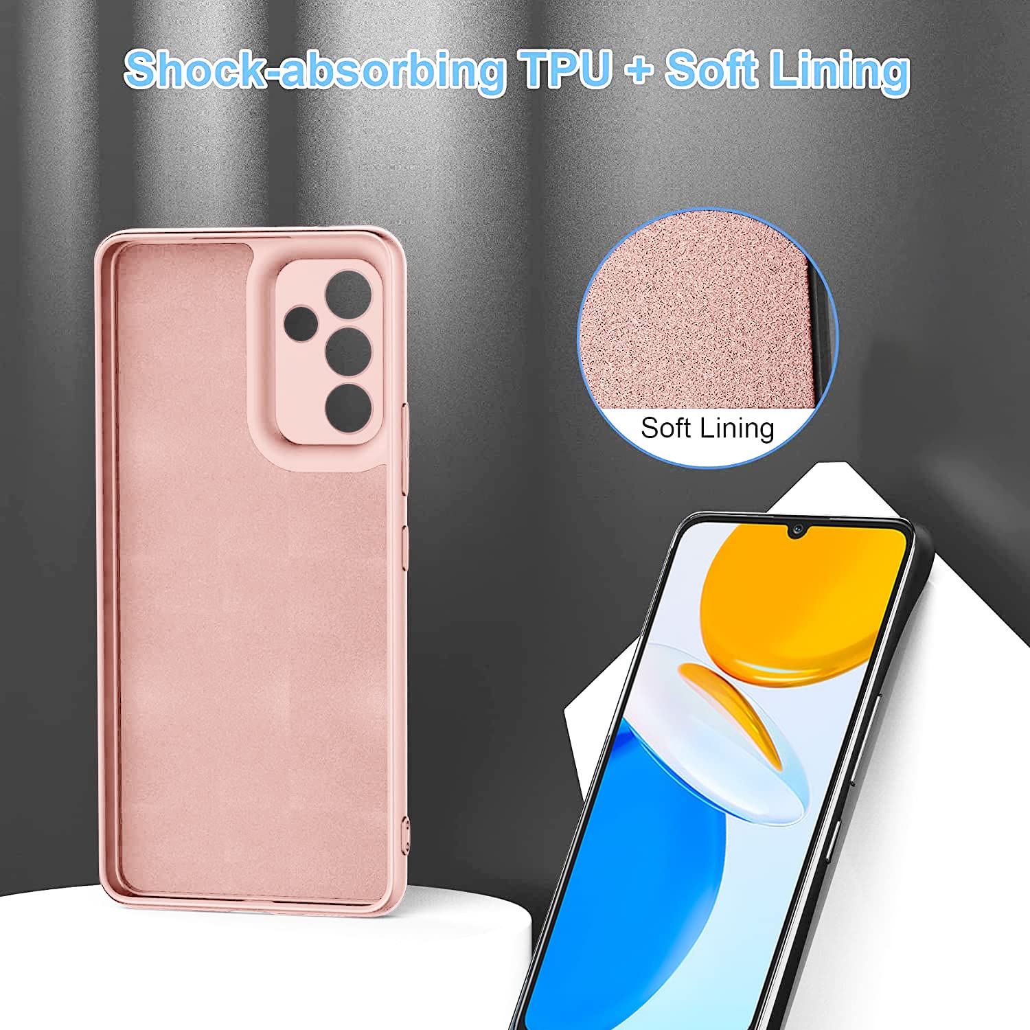 YAKUN Cover per Honor X7 in Vetro, Protettivo Custodia in