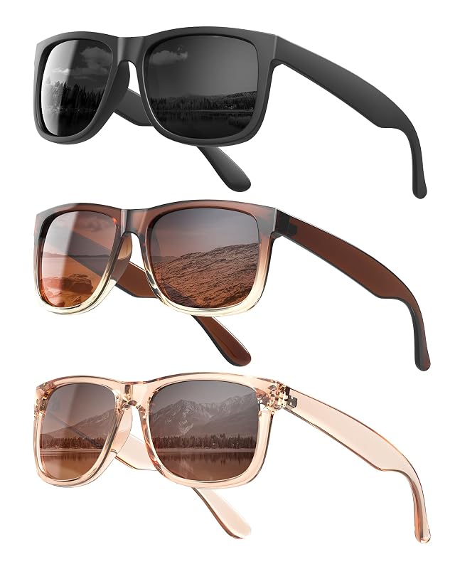 KALIYADI Womens-Sunglasses Polarized-Sunglasses for Women Retro Trendy Sun Glasses With UV400 Protection for Driving Travel