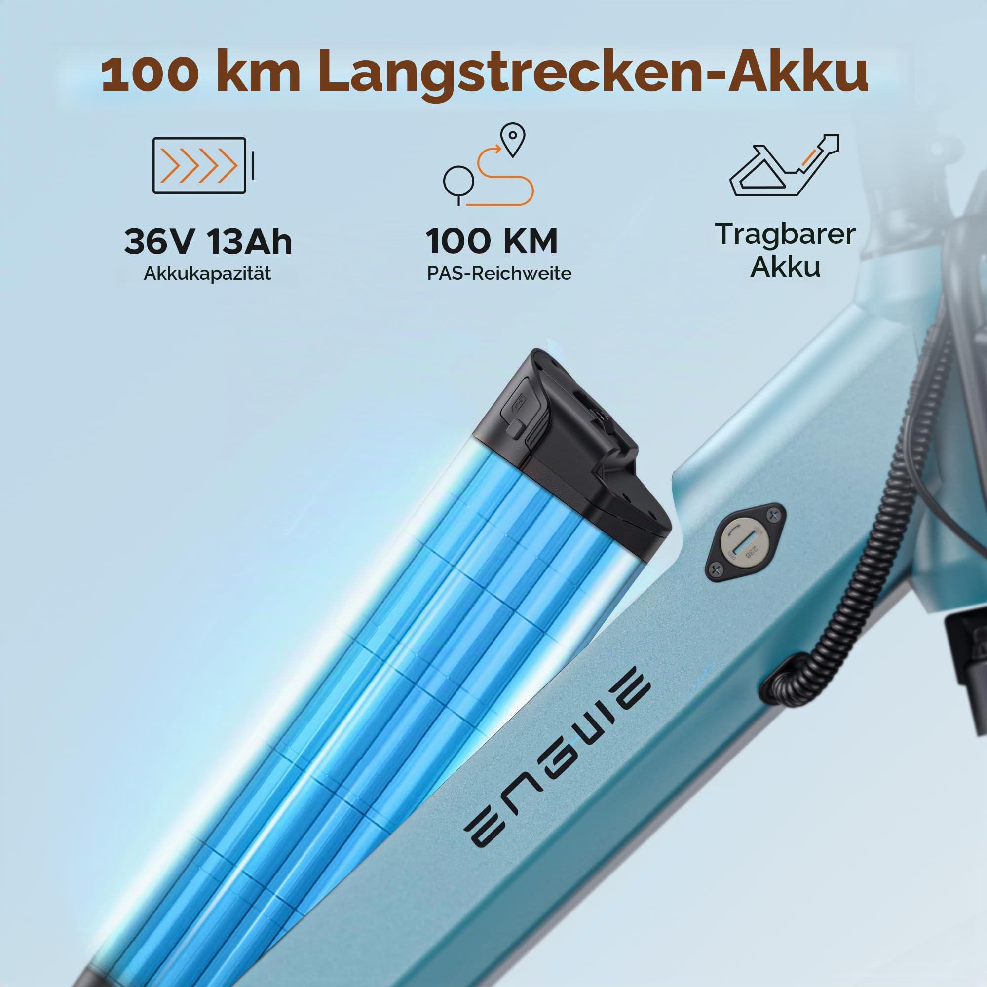 ENGWE P275 SE Ebike, 36V 13Ah Akku, Reichweite von bis zu 120KM, APP und Navigation, Hydraulische Bremsen und Drehmomentsensor, 7-Gang und 27.5" × 1.75" Elektrofahrrad