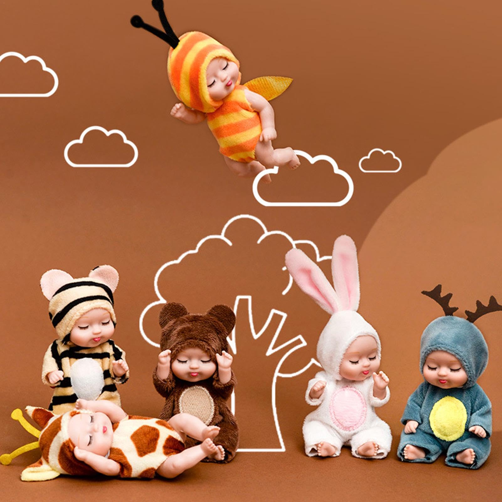 Amazon | ミニリボーンドール、リボーンドールおもちゃ、服付き