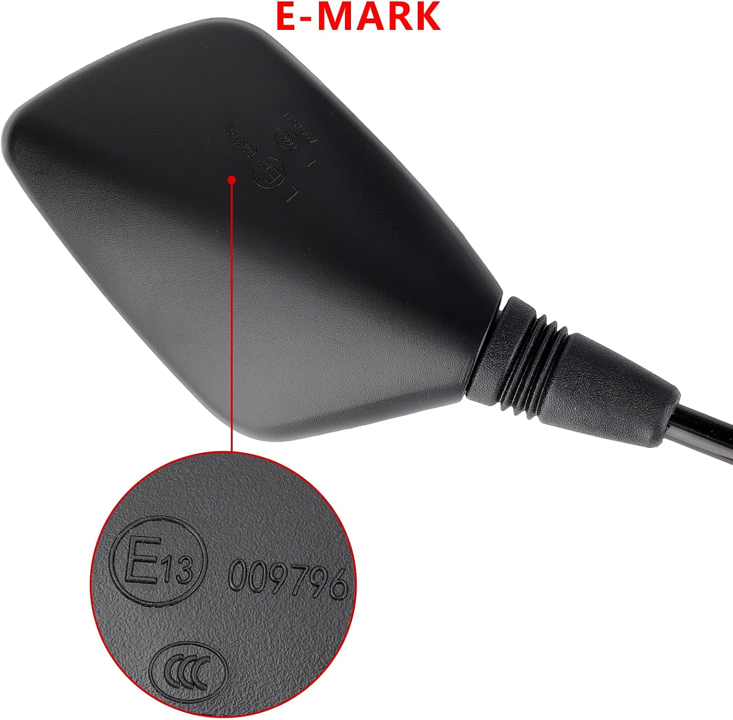 Universal 2Pcs Motorcycle Mirrors, 7/8" Handlebar Mount M10 Copatible with ATV, Dirt bike, Scooter, Moped, E-Bike