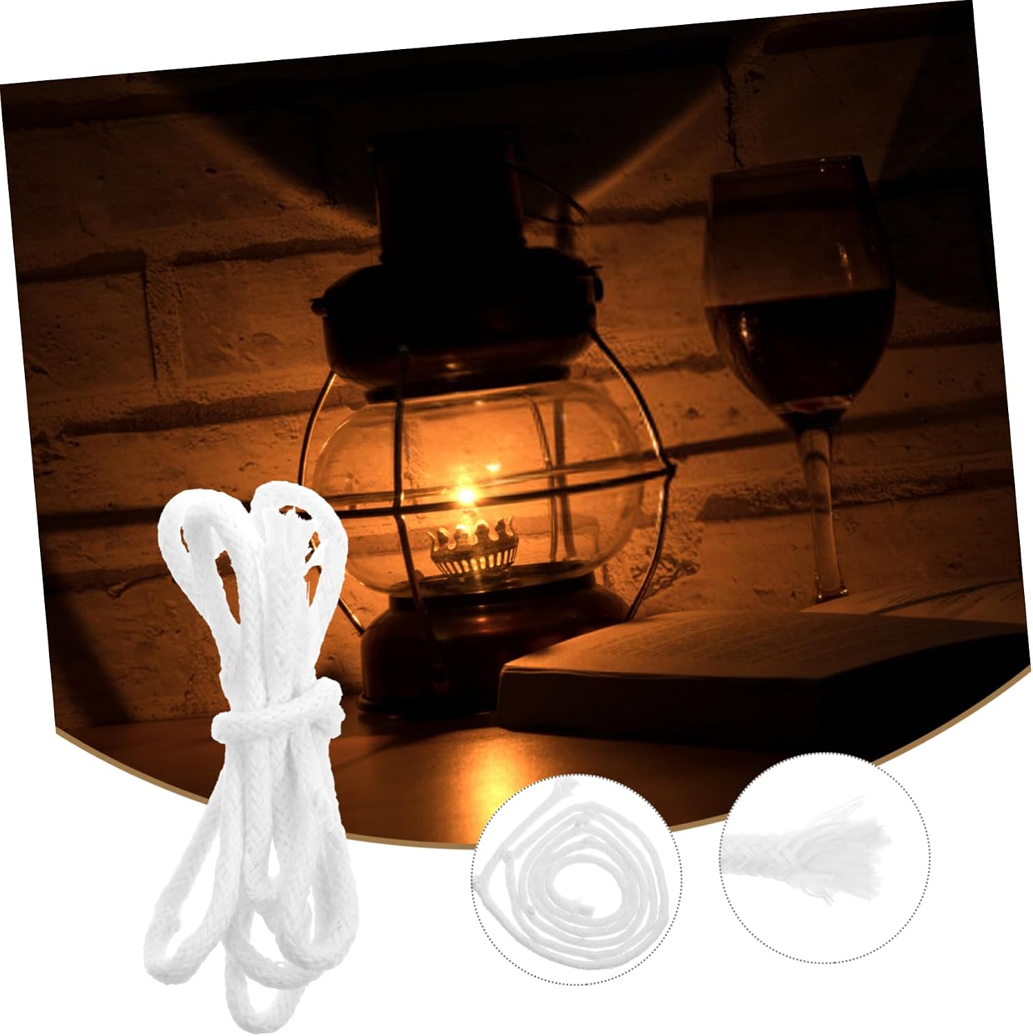 Cotton Replacement Wick 1m for Tiki Torches and Wine Bottles