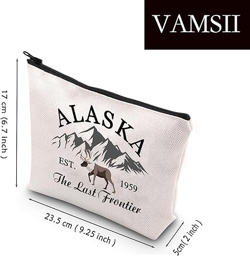 Miniatura 2 de Alaska Travel Makeup Bag Alaska Est 1959 The Last Frontier Alaska Family Trip Neceser, La última frontera