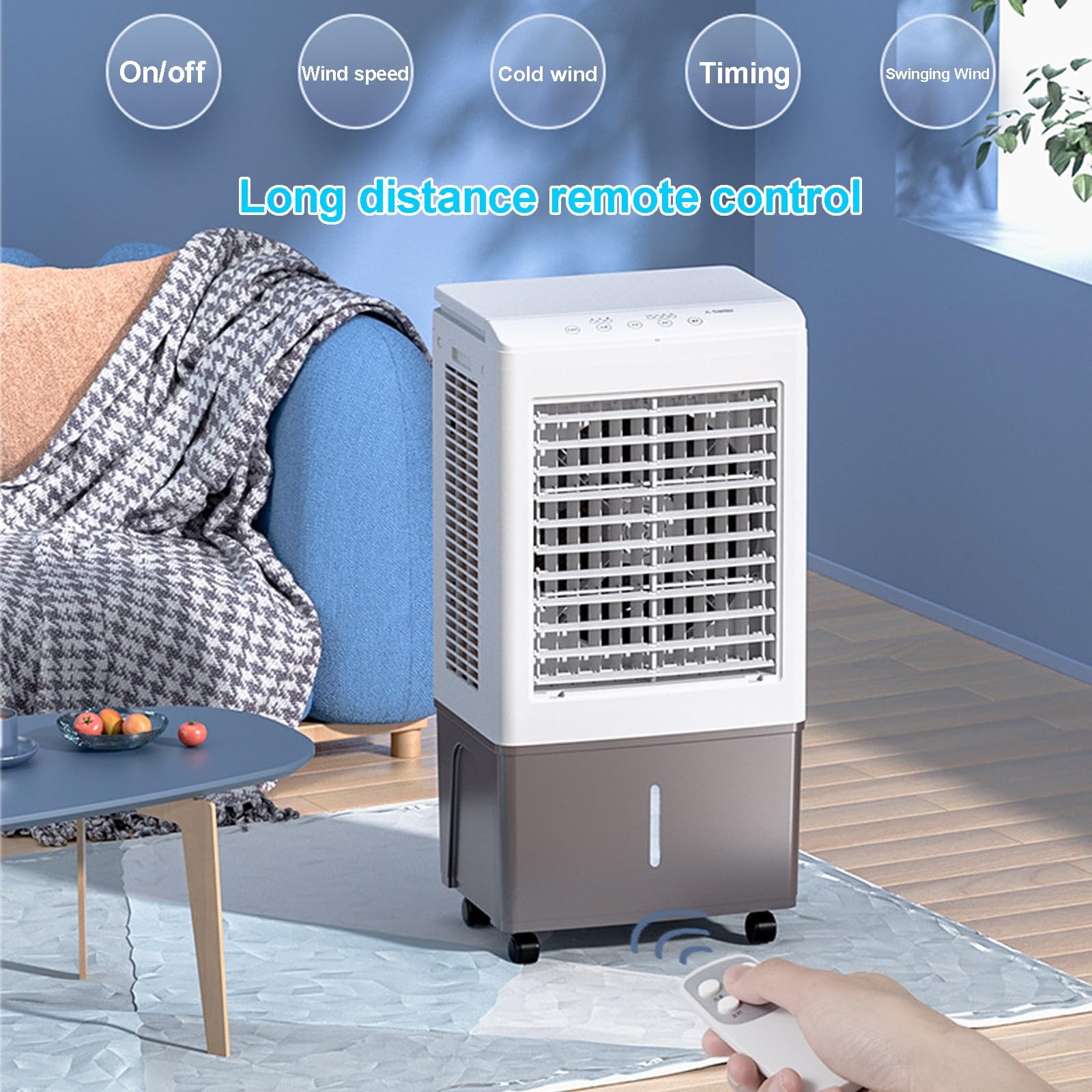 ポータブルエアコン ホワイト リモコン付き　あああ 楽天市場】ポータブルクーラー 16-32℃ 工事不要 除湿機能