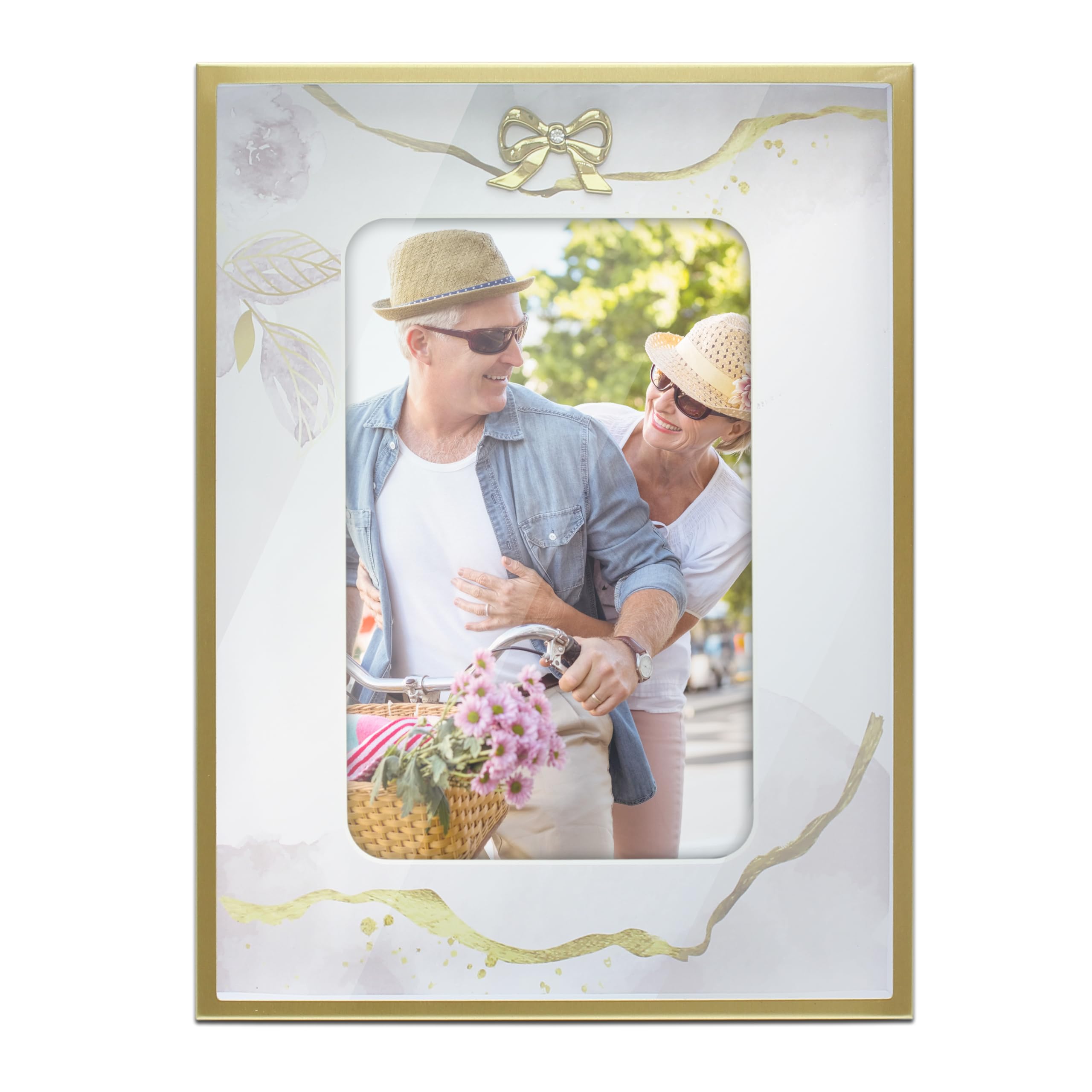 Amazon.com - MIMOSA MOMENTS Metal Matted Frame with Printed Floral