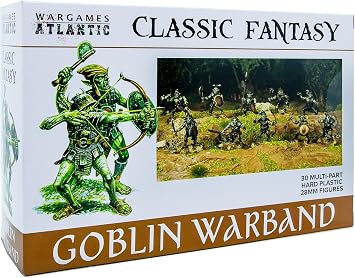 Classic Fantasy Goblin Warband 30 Multi Part Hard Plastic 28mm Figures...