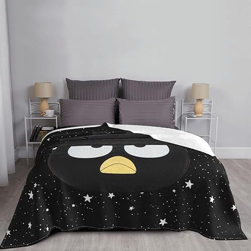 Miniatura 2 de Manta de franela de dibujos animados de anime Bad Badtz Maru manta de aire acondicionado, manta de algodón cálida para todas las estaciones para