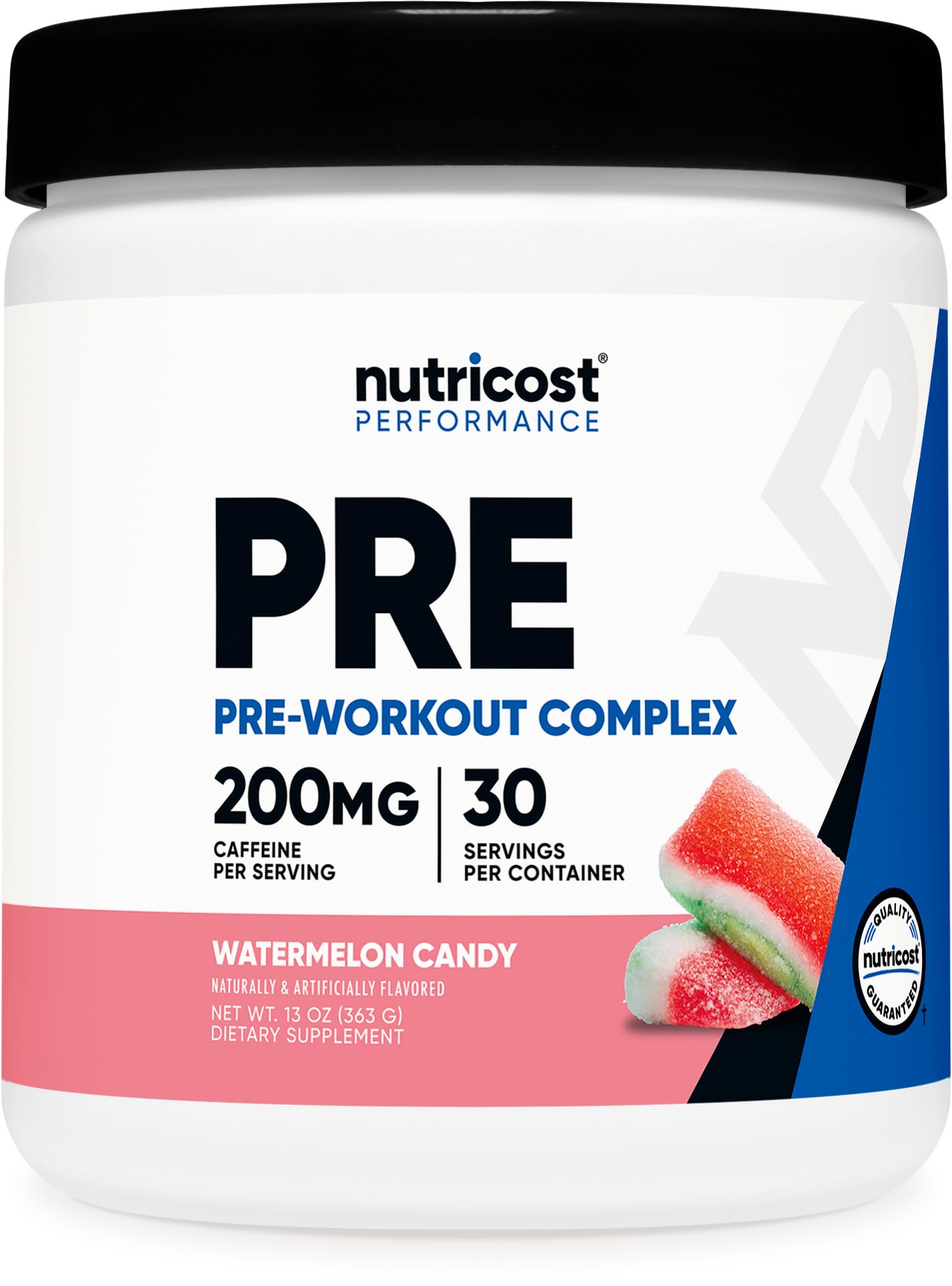 Nutricost Pre-Workout Powder (Watermelon Candy) 30 Servings, Gluten-Free | GMO-Free, Vegetarian Watermelon 30 Servings (Pack of 1)