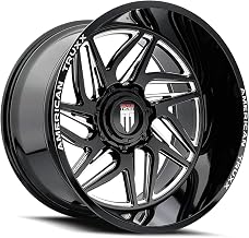 AT1917 GOLIATH Two-Tone Wheel with Black/Milled (20 x 9. inches /8 x 170 mm, -12 mm Offset)