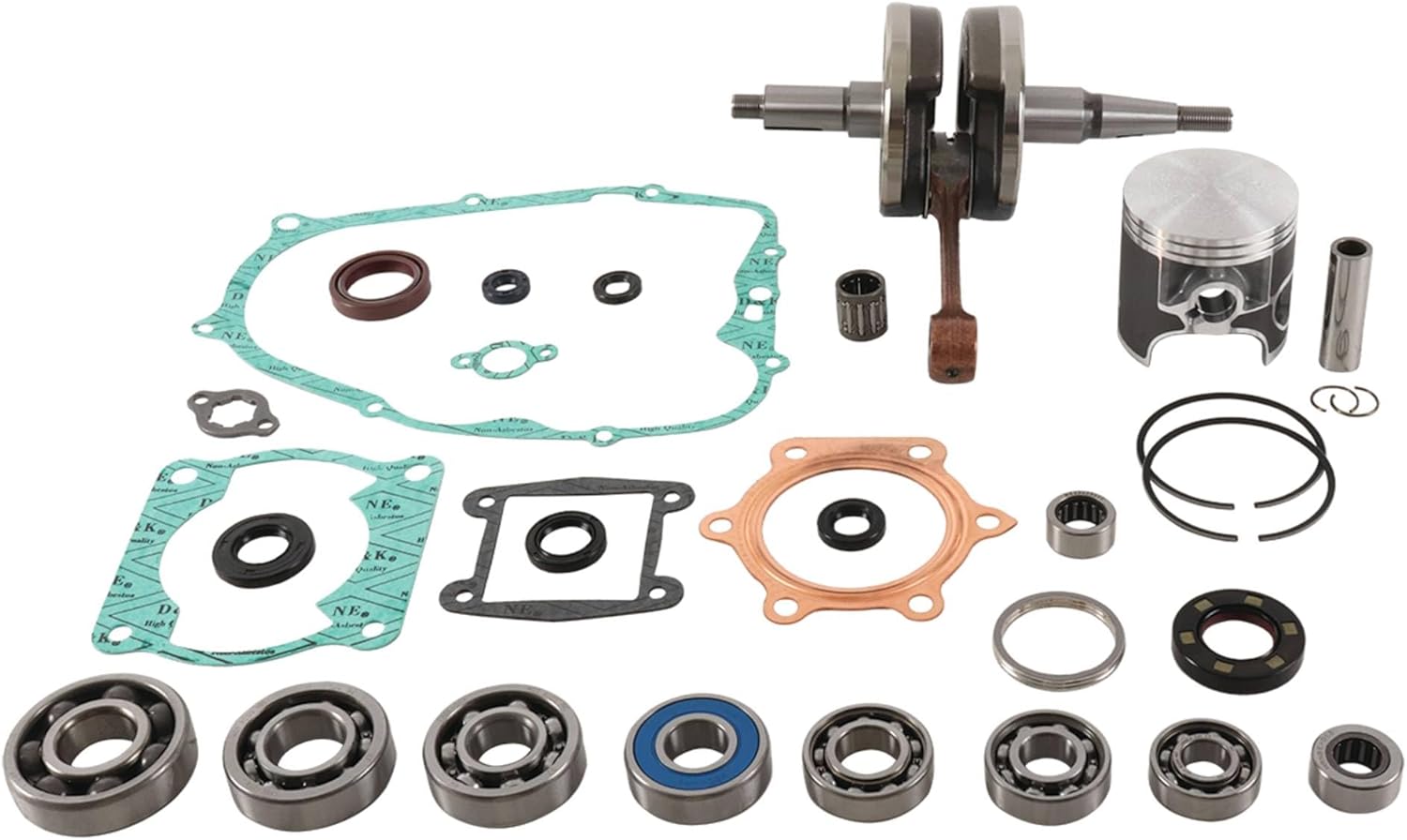 Wrench Rabbit Complete Engine Rebuild Kits Compatible with/Replacement for Yamaha YFS 200 Blaster (88-06) WR101-203, Black