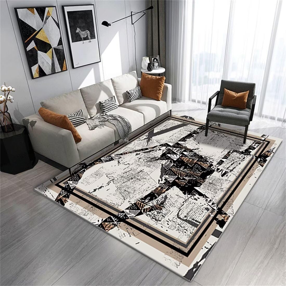 Tapis Priere Pliable 80X160CM - Grand Tapis de Chambre Classique et Moderne