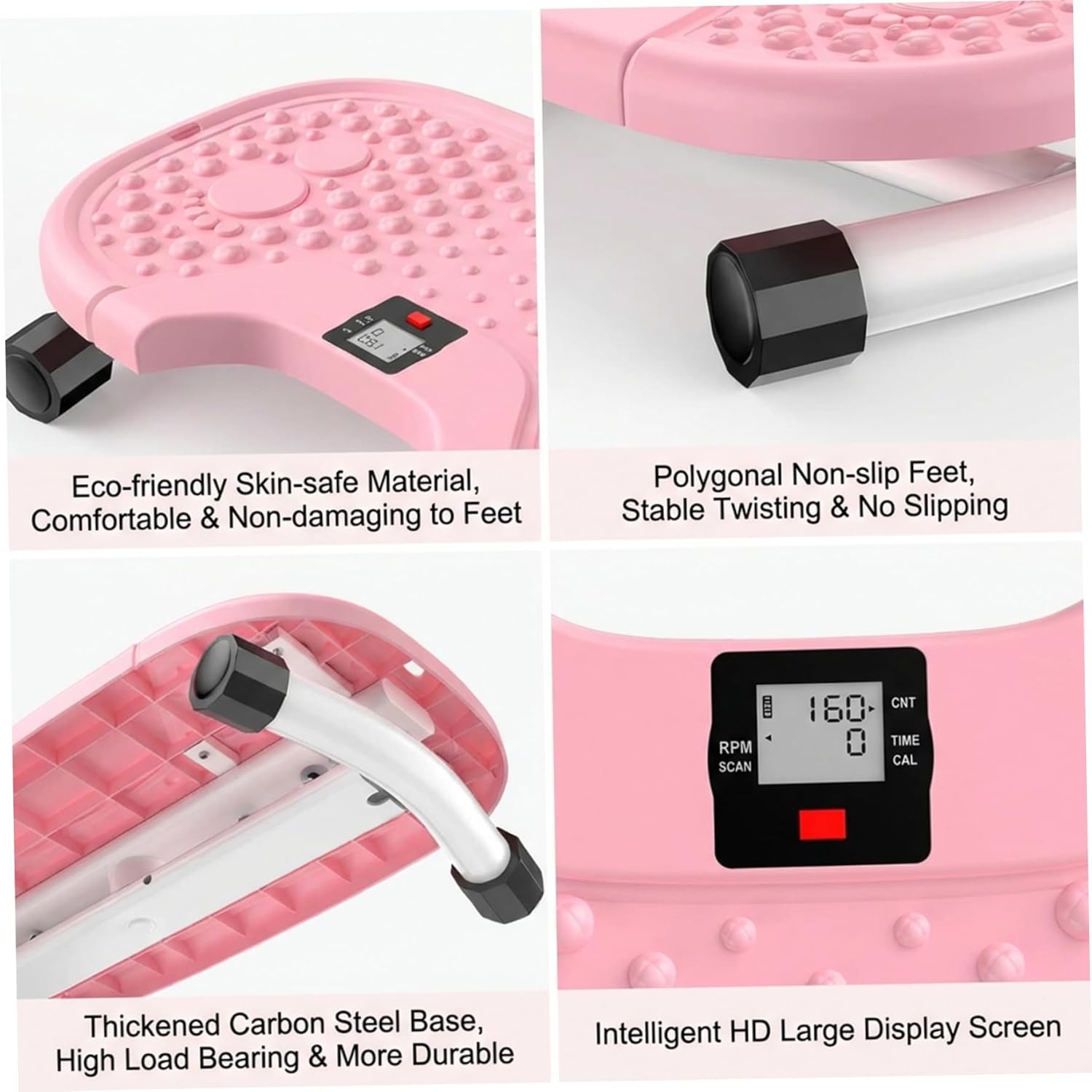 Waist Twisting Machine, Stable Twist Machine Exercise, Core Trainer for Women Belly Fat Loss, Home Gym Workout Equipment