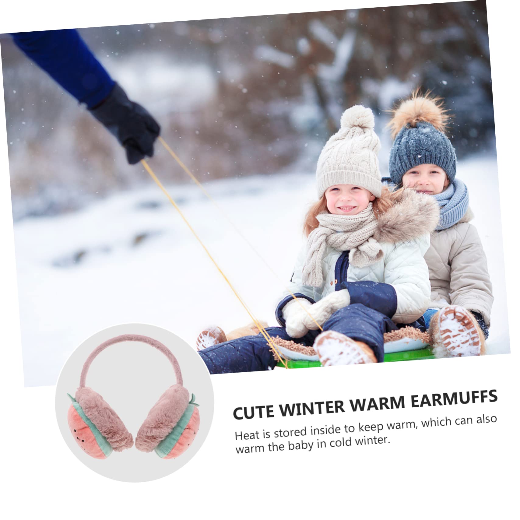 Holibanna Thick Winter Earmuffs for Boys and Girls Foldable Ear Warmers Set Protective Ear Cover Plush Design for Christmas Present