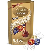 Lindt LINDOR Assorted Chocolate Candy Truffles Gift Box, 8.4 oz.