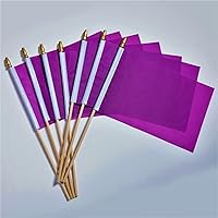 Vista 7 de ZXvZYT Paquete de 100 banderas de color sólido, pequeñas, pequeñas, lisas, blancas, rojas, amarillas, verdes, naranjas, azules, negro, morado, rosa