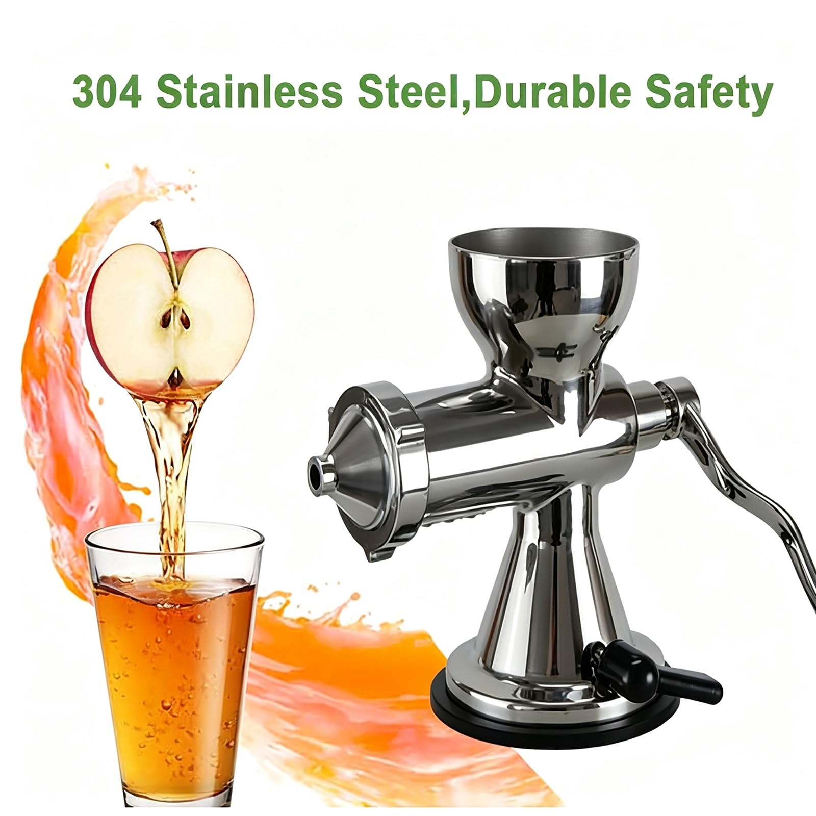 Estrattore Succo Manuale Acciaio Inox Resistente Per Erba Grano Pressa Freddo