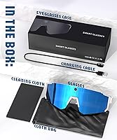 Vista 7 de Lentes inteligentes AI con cámara 4K, gafas de grabación de video con cámara, gafas de sol deportivas polarizadas con estabilización EIS