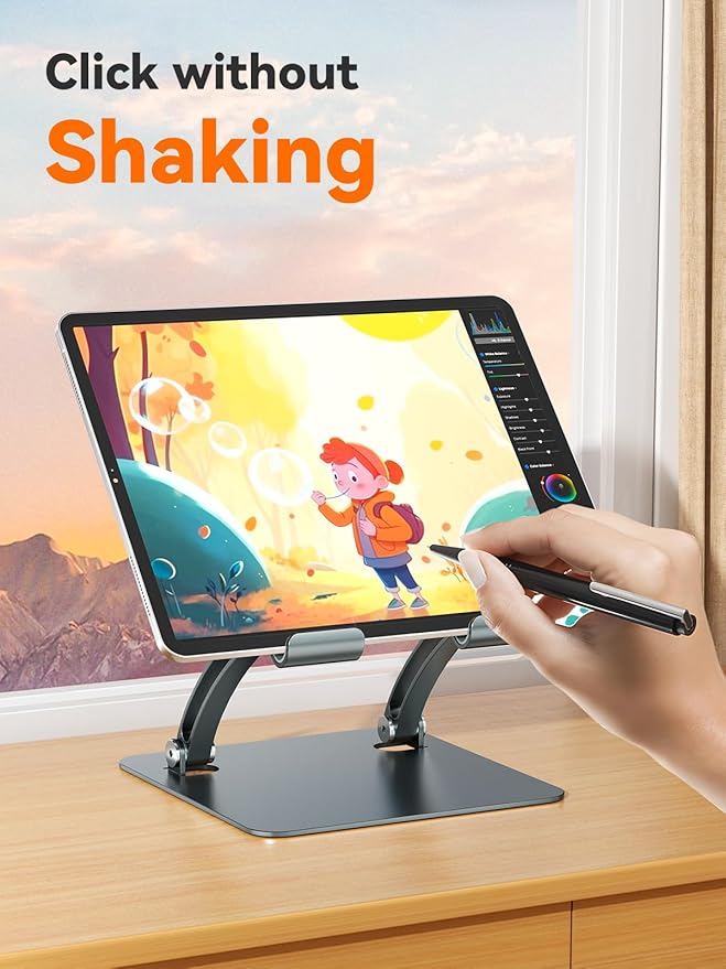 Soporte para Tablet tounee de Aluminio Ajustable Gris miniatura 3