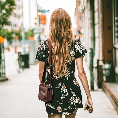 Miniatura 7 de Fintie Funda protectora para cámara instantánea Fujifilm Instax Mini 40  Funda de piel vegana premium con correa ajustable extraíble