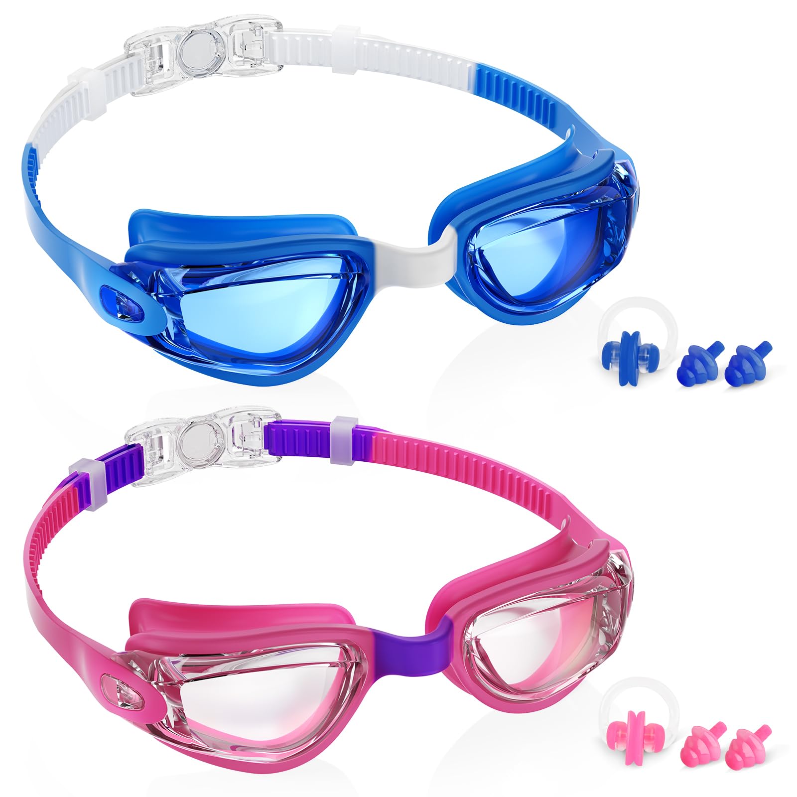 Aegend Swim Goggles for Kids 3-14 Anti-Fog Anti-Leak Goggles for Swimming