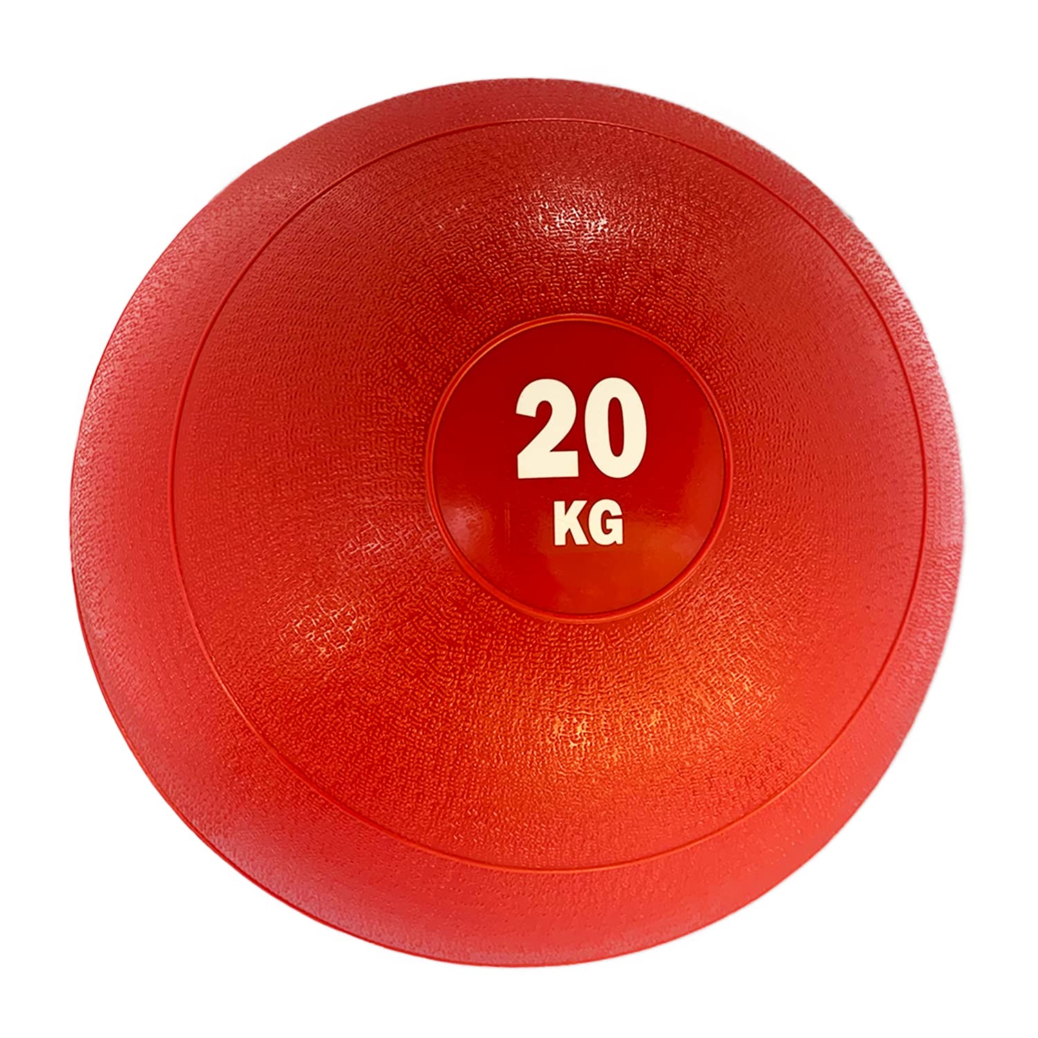 FORTUSS Slam Ball 20 KG Red - Heavy Duty No Bounce Exercise Medicine Ball - Weighted Ball for Strength, Conditioning, HIIT, Crossfit Training - Workout Equipment for Home & Gym Use | 3 – 20 KG Red