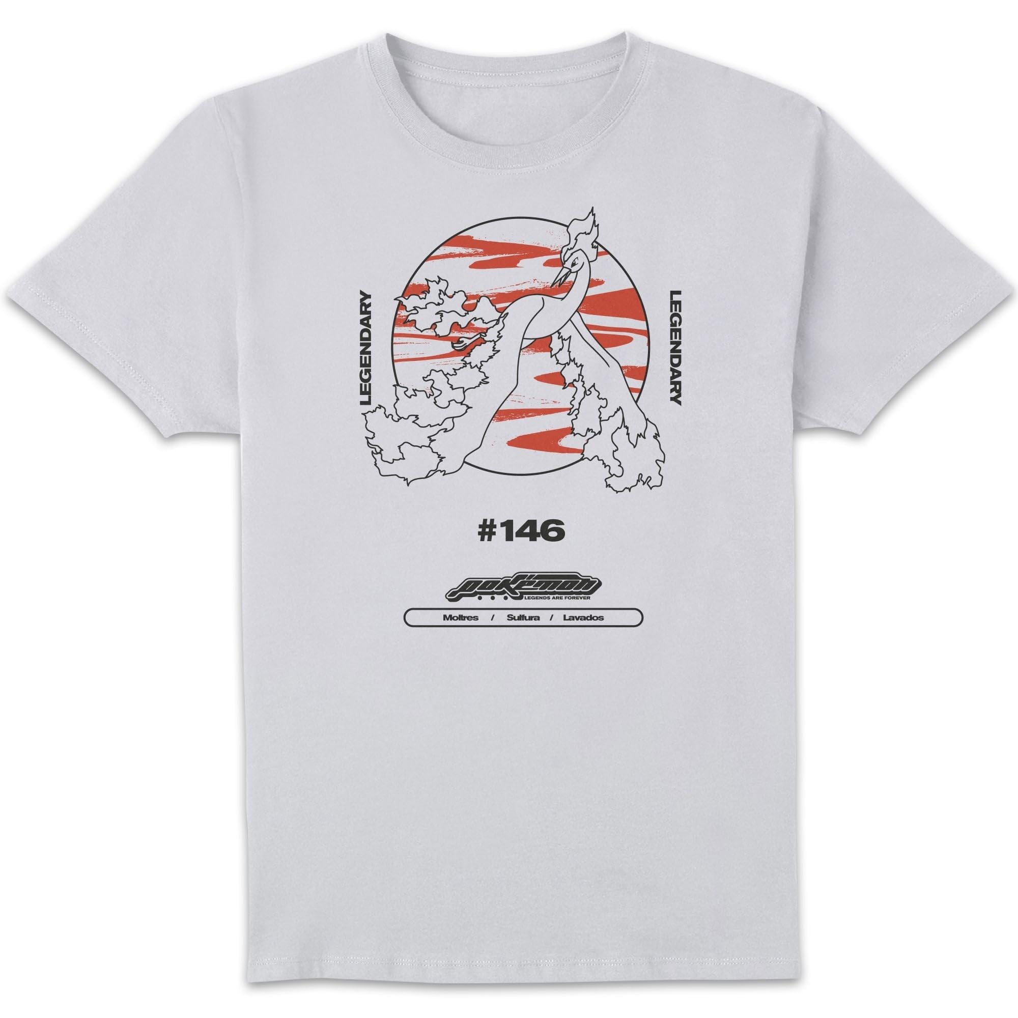 Zavvi Pokémon Moltres Legendary Unisex T-Shirt - White M