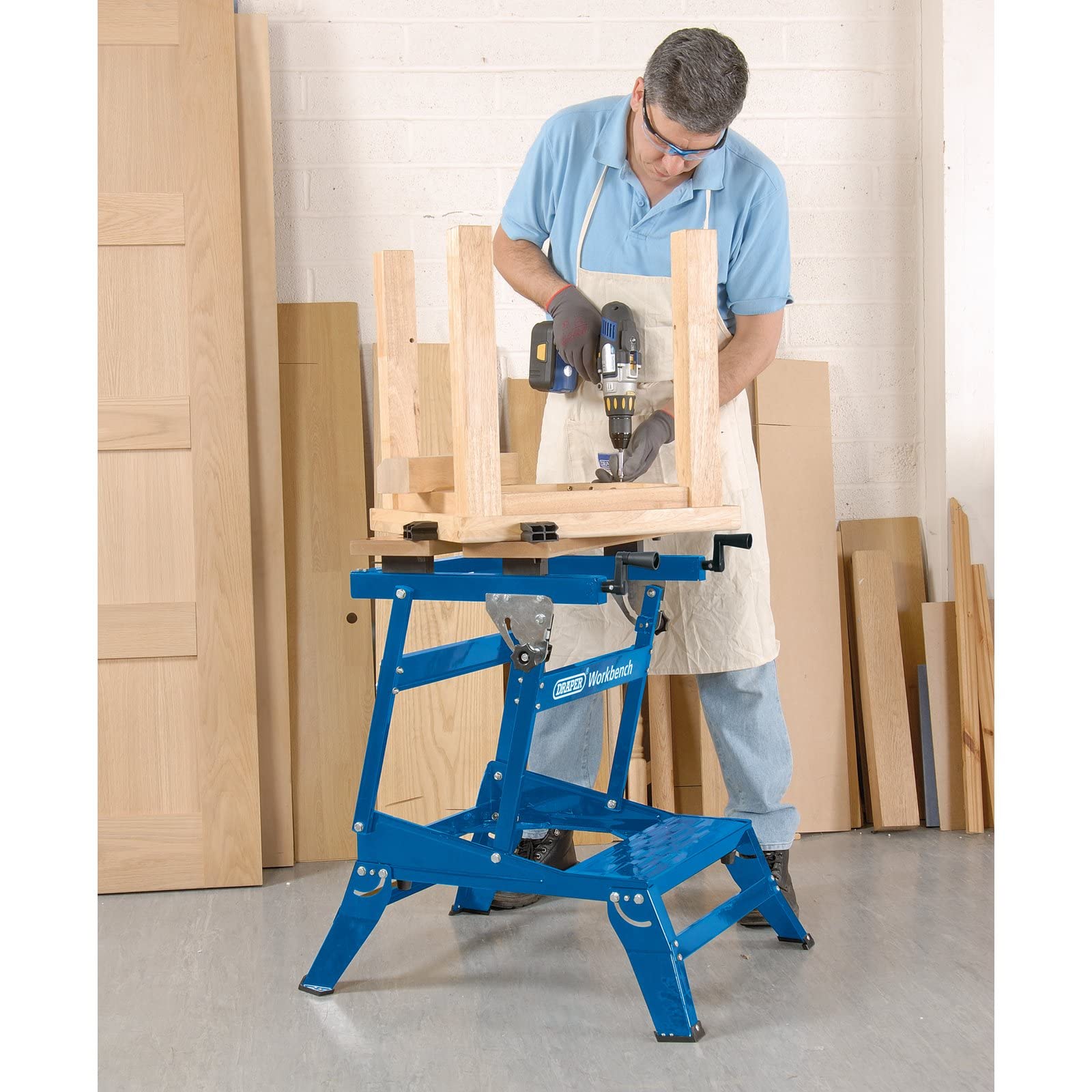 Work Benches For Workshops Draper Portable Folding Workbench - Dual ...
