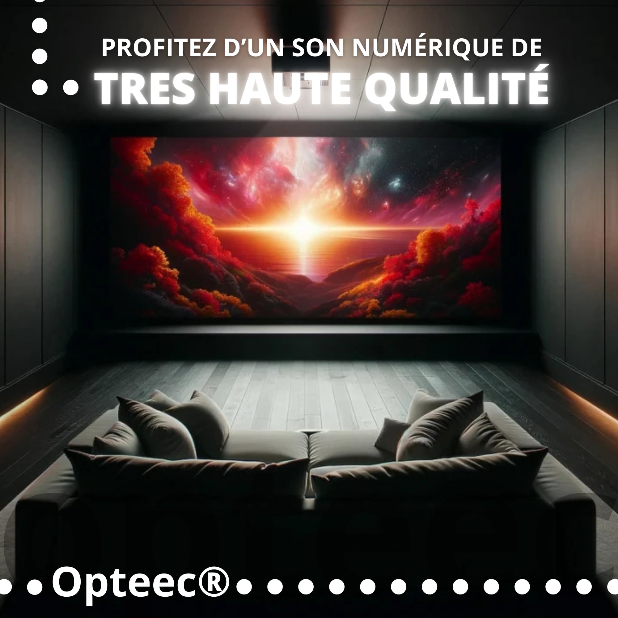 Câble Optique Audio - 1M - Câble Optique Audio Toslink pour HOME CINEMA, BARRE DE SON, TV, SAMSUNG, BOSE, LG, SONY, SONOS, PS4, XBOX - Nylon Tressé Renforcé - Connecteur Plaqué Or (1M)