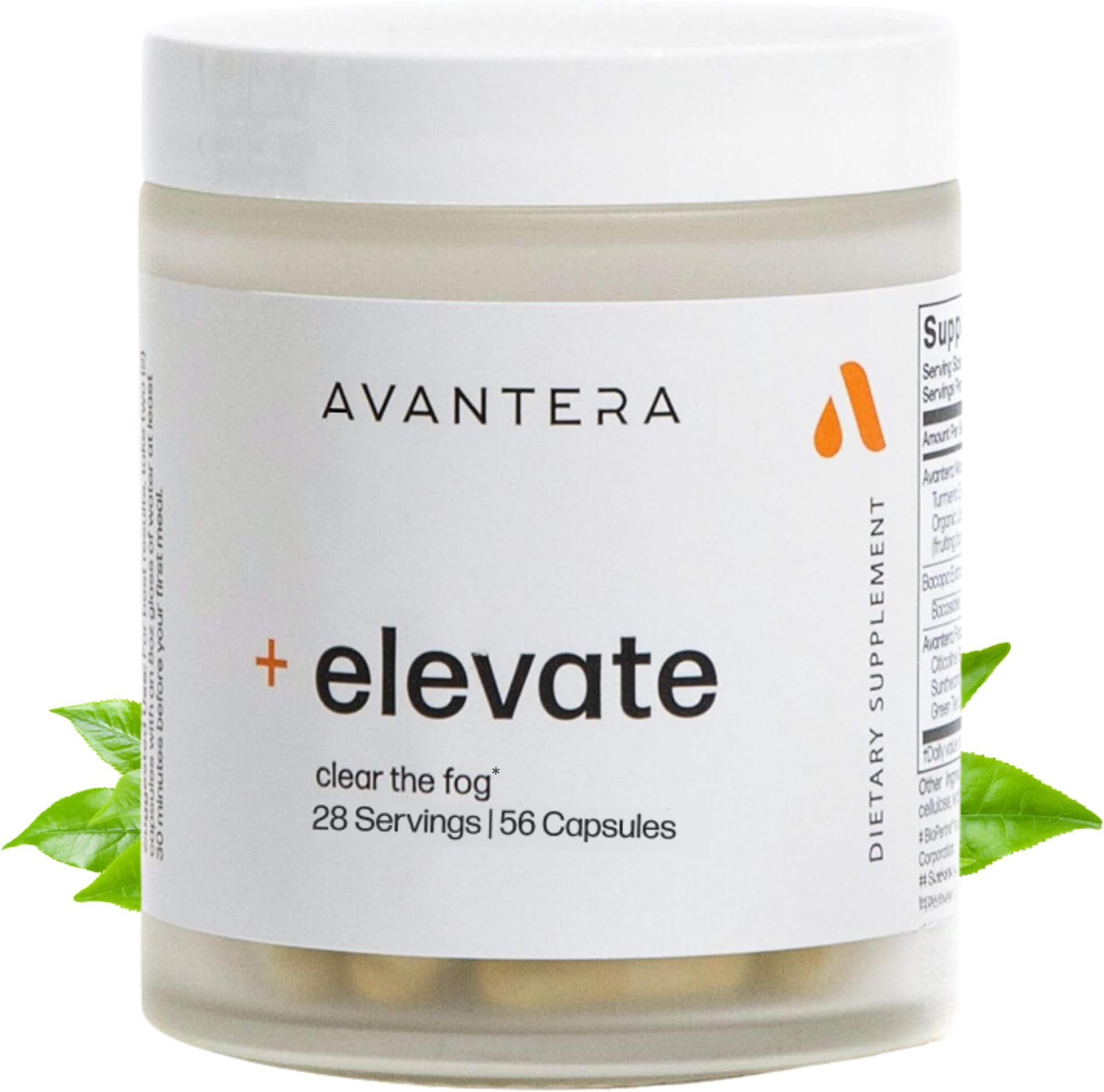 Avantera Elevate Premium Nootropic Supplement - Beat Brain Fog - Best Focus Supplements for Memory & Focus Support - Energy Without Crash - 56 Count Pills for Women & Men*