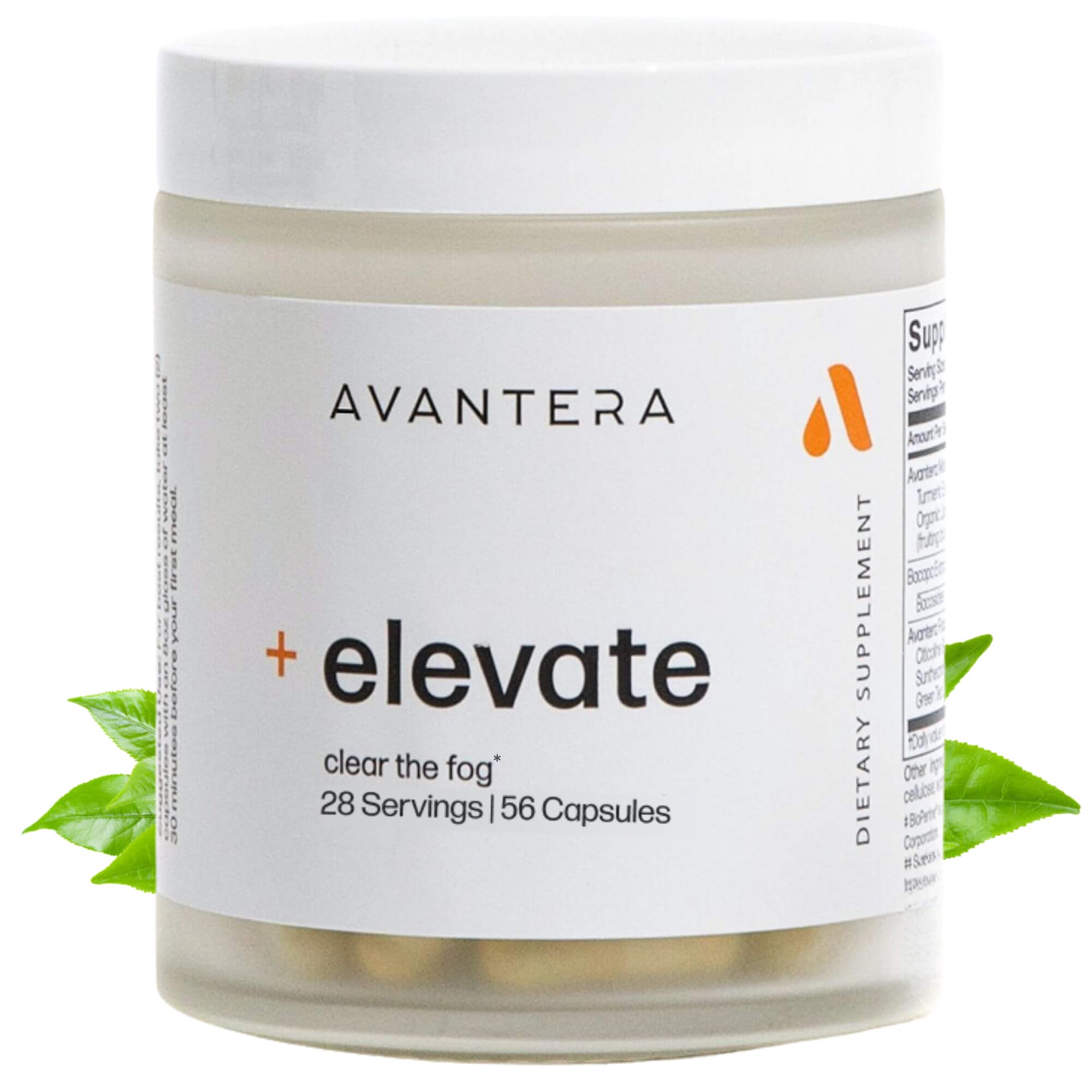 Avantera Elevate Premium Nootropic Supplement - Beat Brain Fog - Best Focus Supplements for Memory & Focus Support - Energy Without Crash - 56 Count Pills for Women & Men*