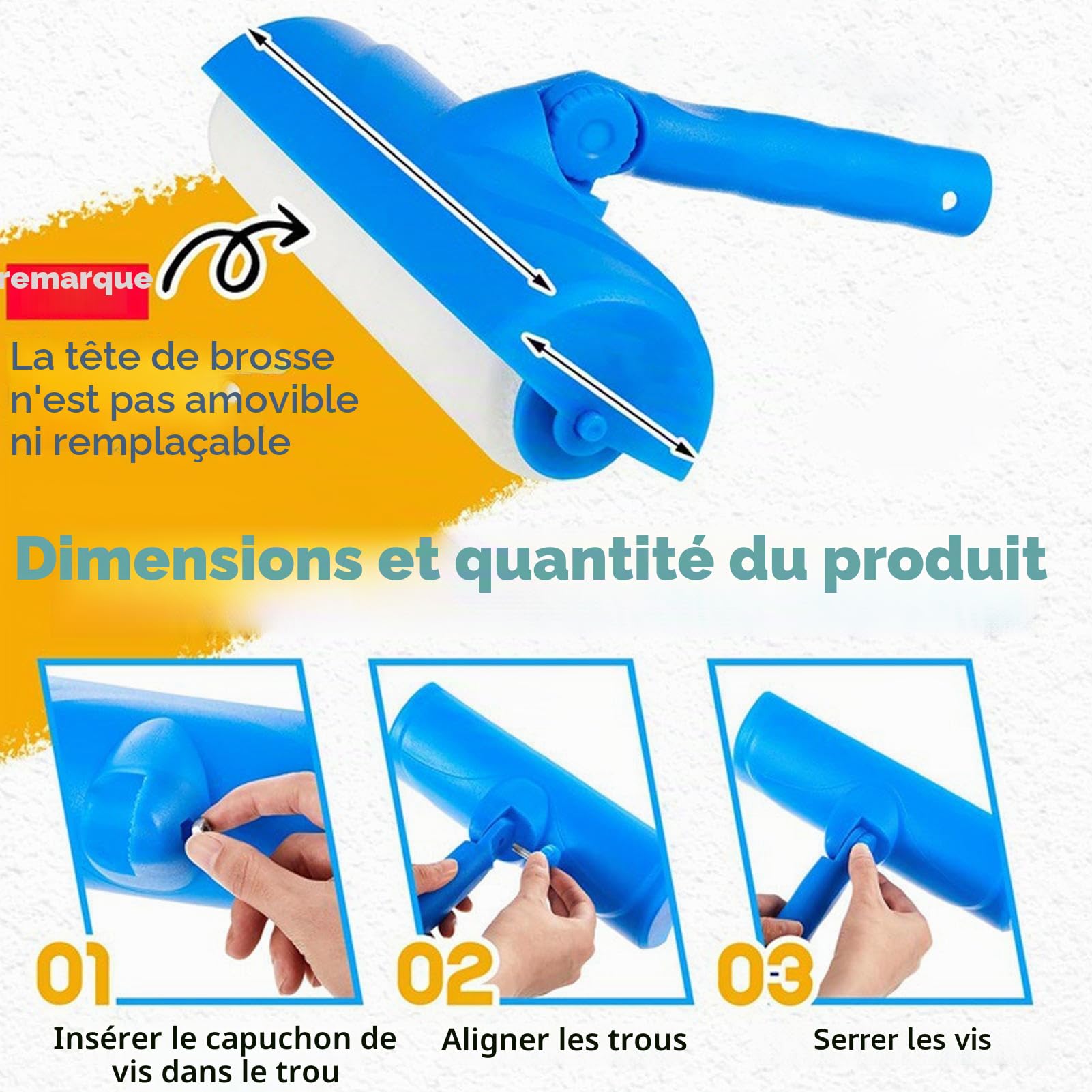 Pinceau rouleau de plafond - Rouleau de peinture pour plafond, rouleau de peinture murale, rouleau anti-goutte | Outil de rouleau de peinture de 25,4 cm avec bouclier, pinceau de peinture réglable