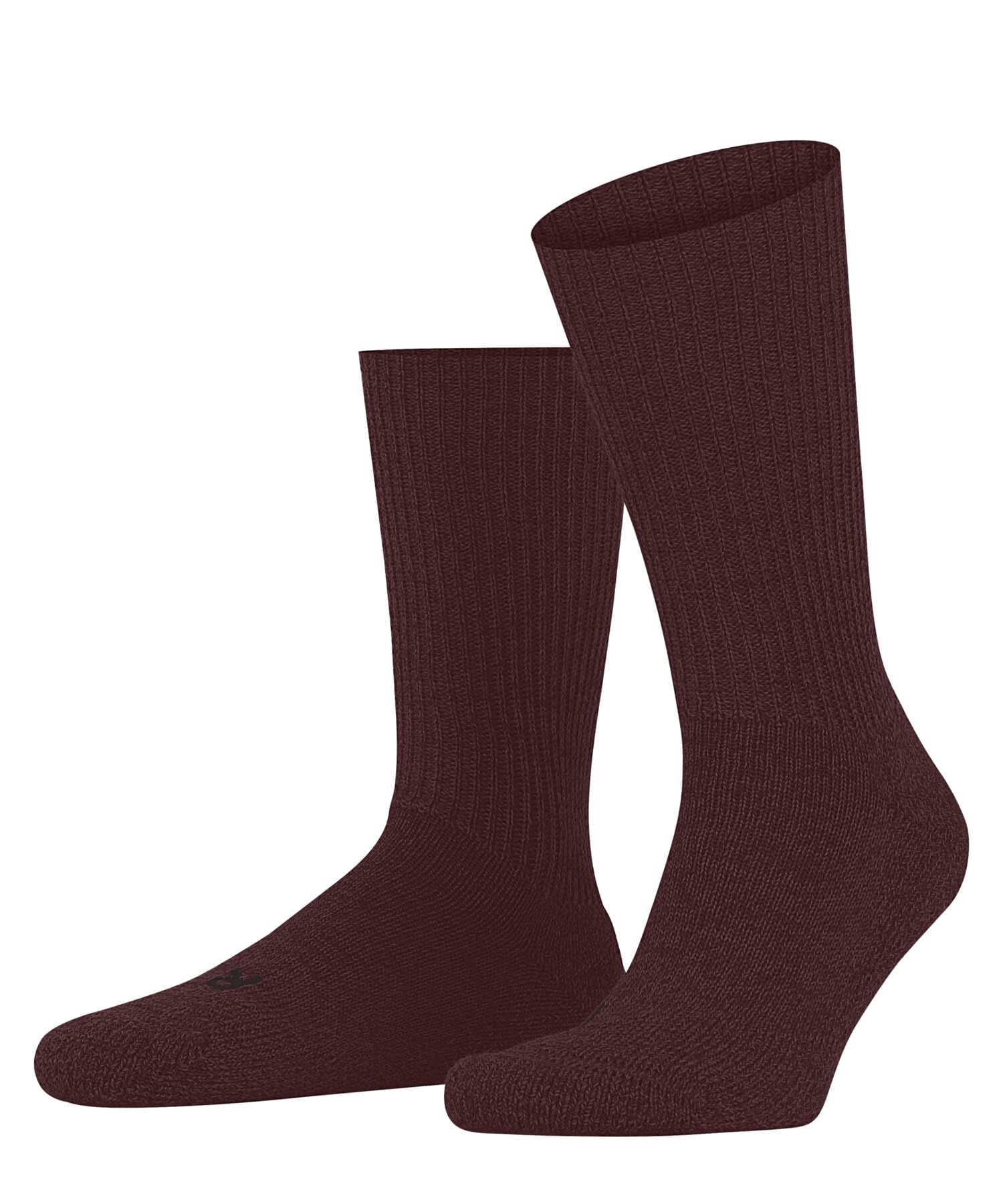 FALKE Unisex Walkie Ergo U So Wool Plain 1 Pair Socks, Brown Cayenne 5950, 9.5-10.5