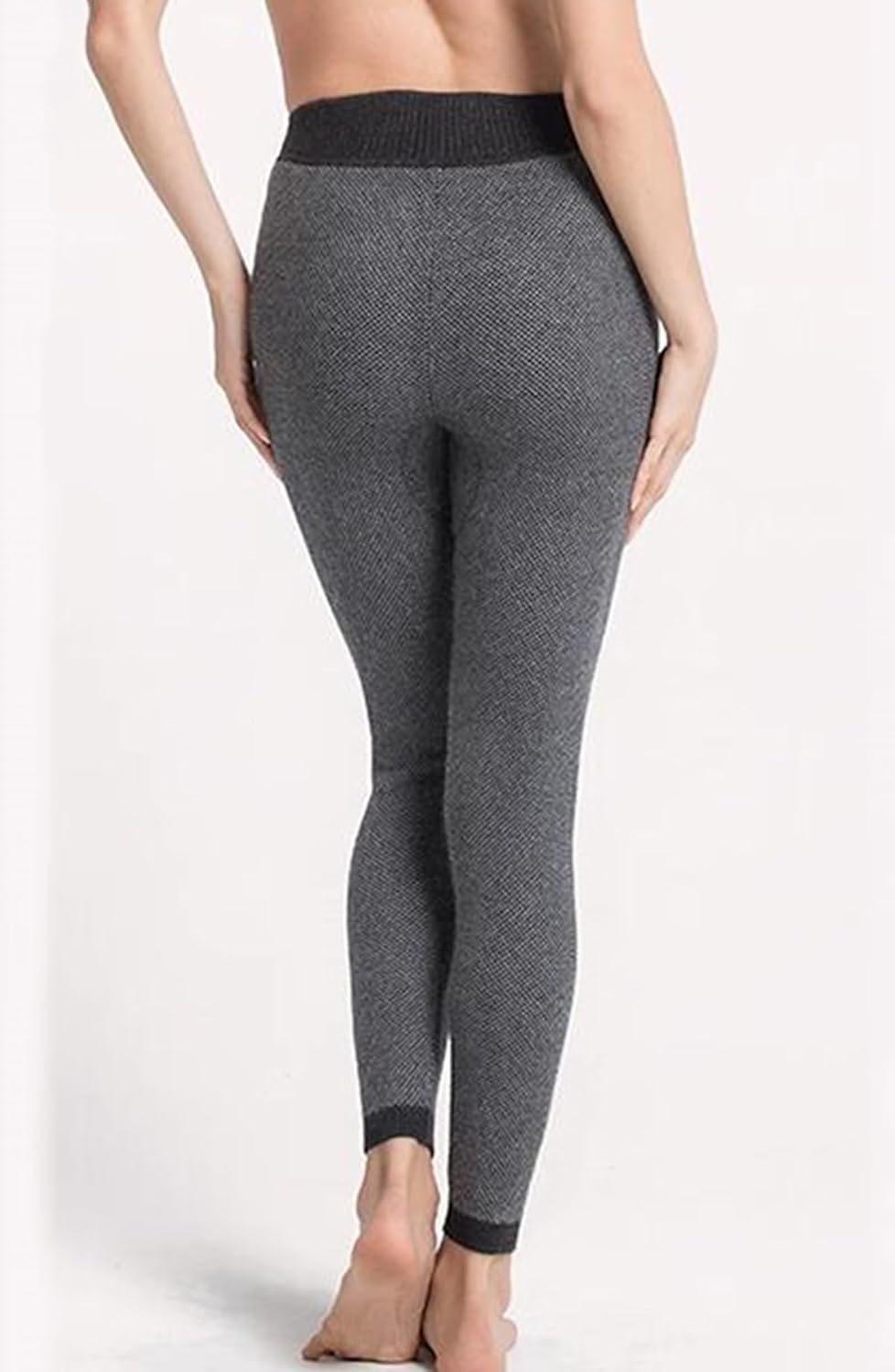 Womens Thermal Leggings 100% Cashmere Thermal Underwear Bottoms Pants Base Layer Trousers Winter Long Johns Ladies