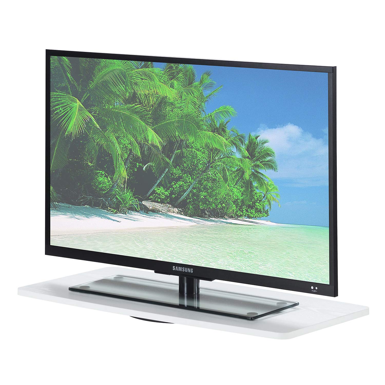 Convenience Concepts Designs2Go XL Single Tier Swivel in Black Wood Finish