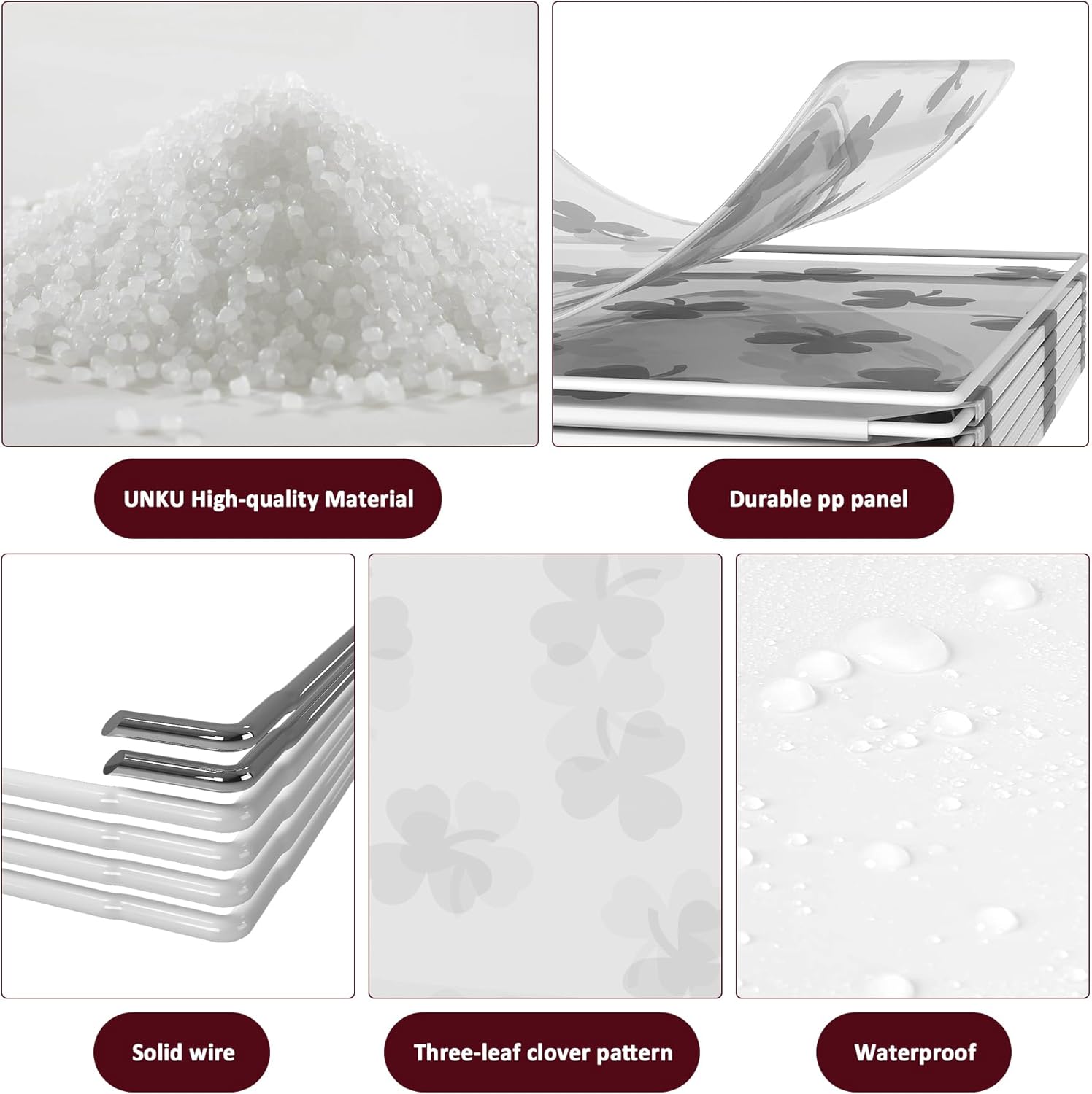 UNKU Cube Storage Organizer, 16 Cube Closet Organizer Storage Shelves, DIY Stackable Bookcase, Clothes Organizer Shelf for Closet, Bedroom, Living Room, Cabinet, Home, Office, Translucent