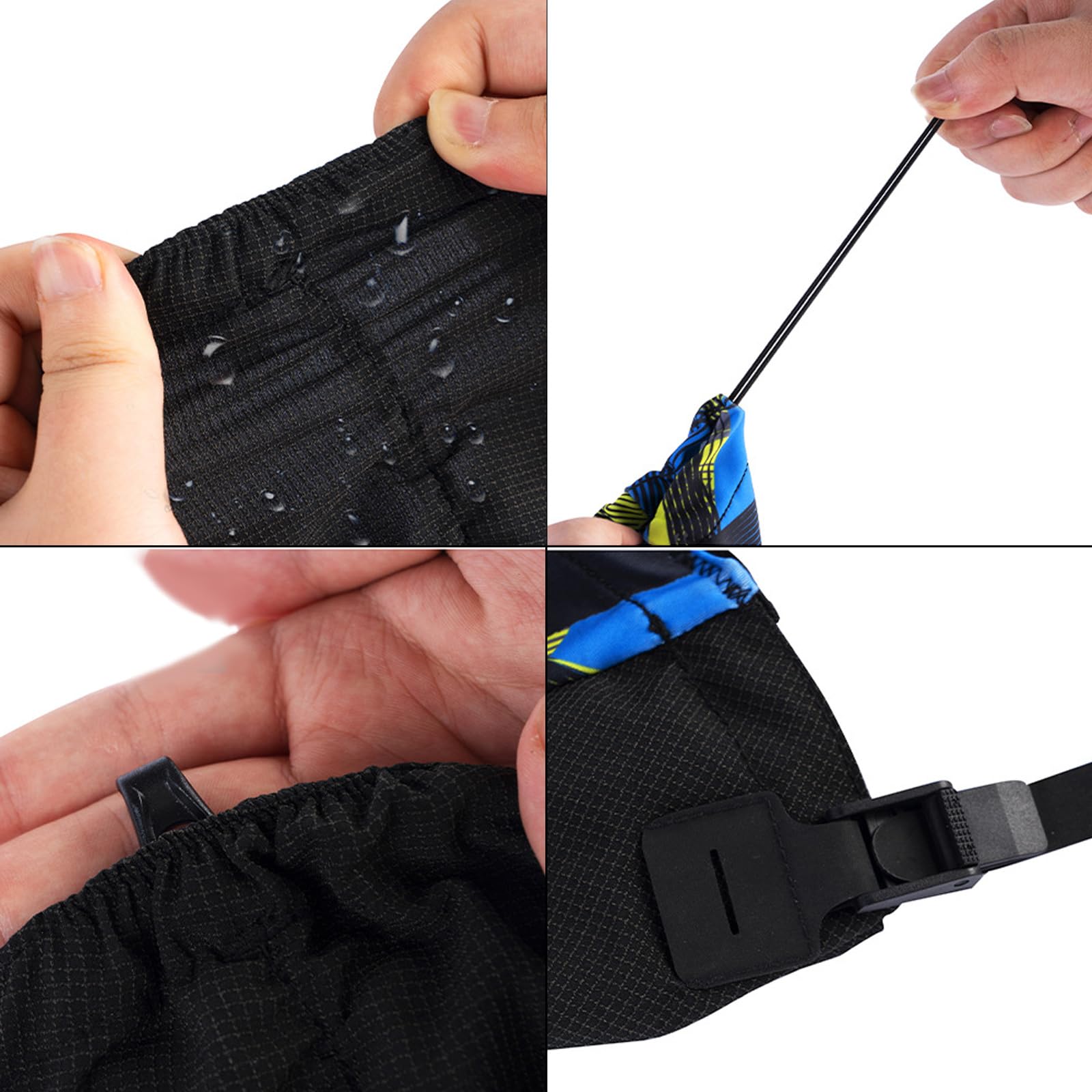 Guêtres de randonnée d'extérieur basses pour chaussures de protection respirantes pour la course à pied, la randonnée, les courses de sentier