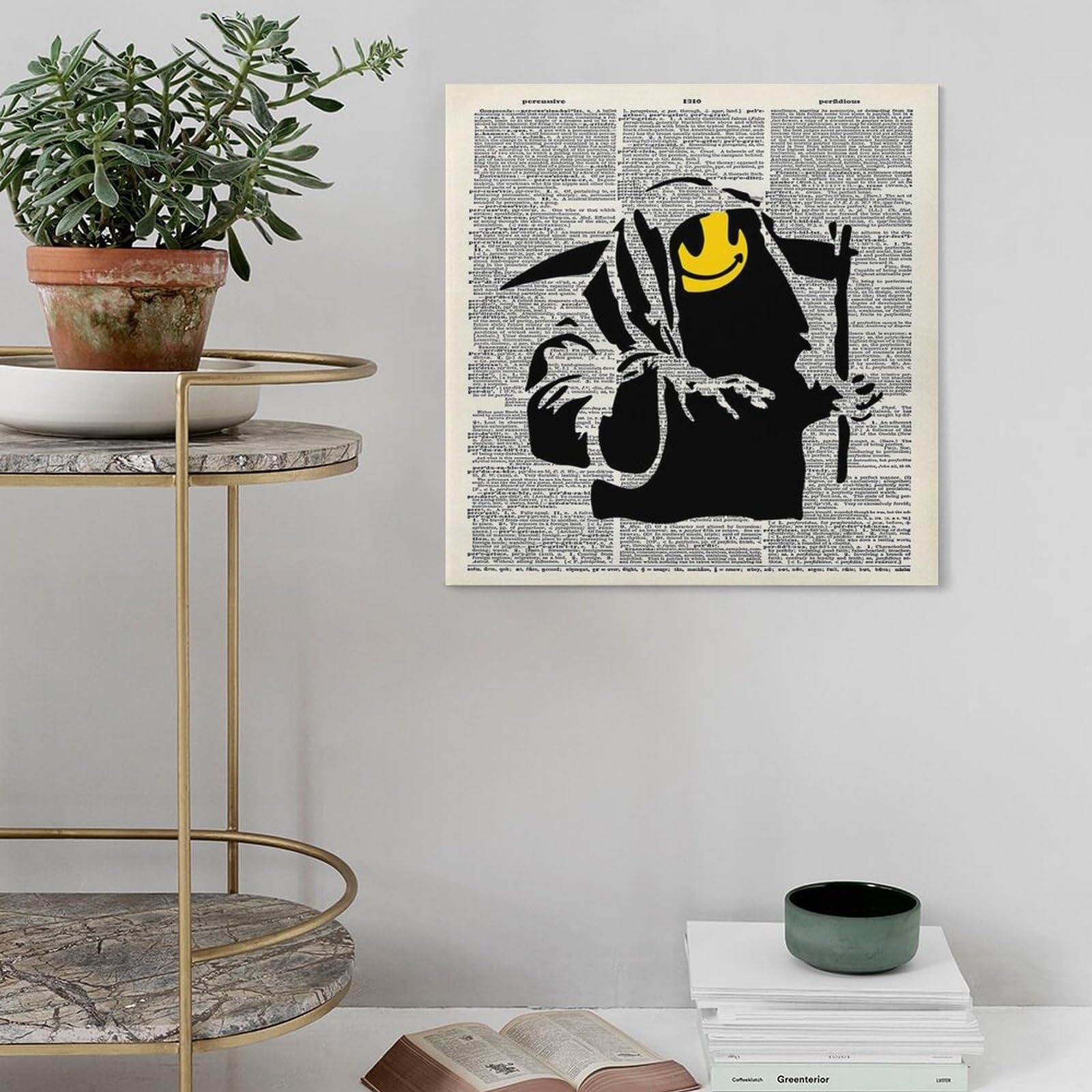 BANKSY☆ 死神 ポスター☆full colour Black☆ Amazon.co.jp: バンクシー「死神」の壁掛けアート ポスター