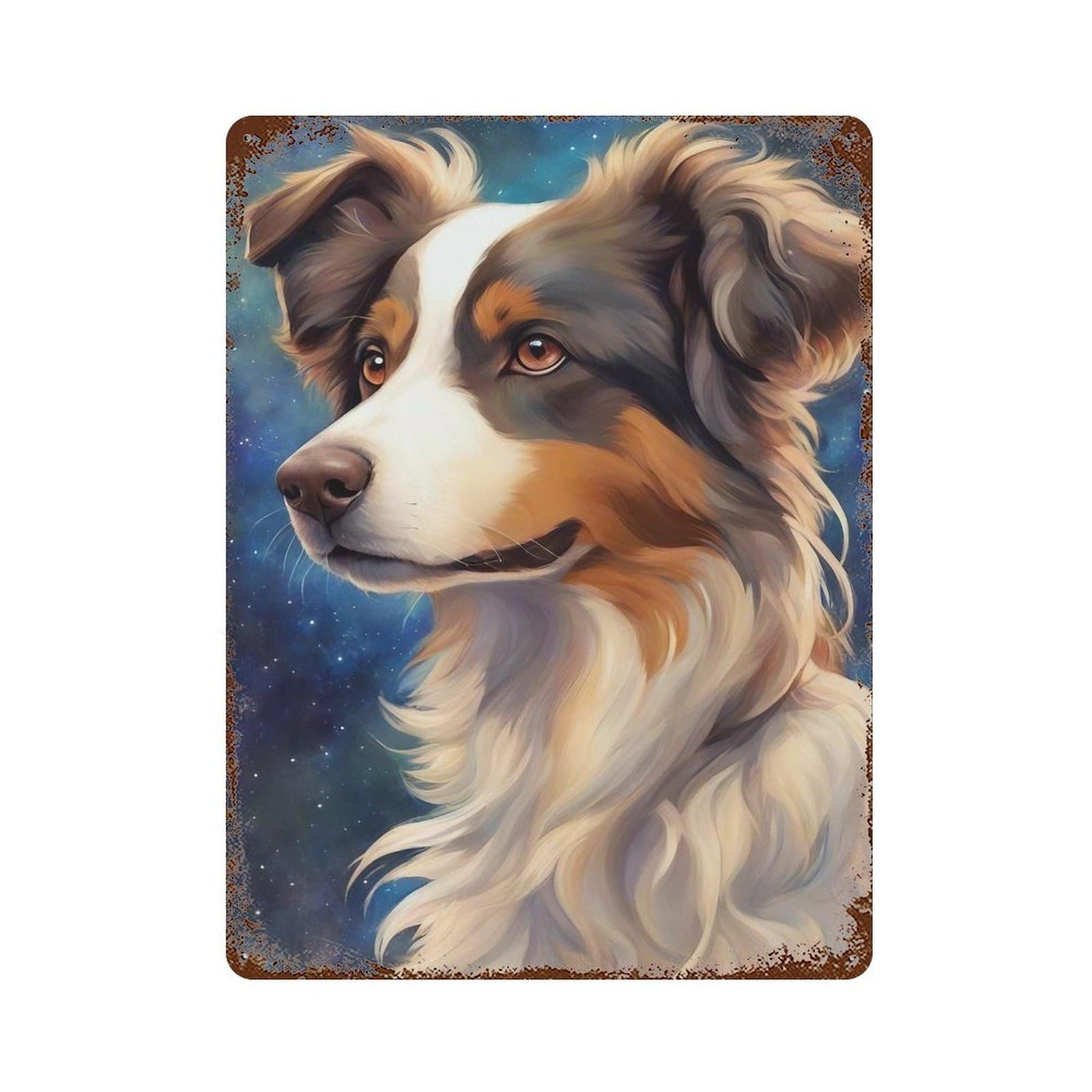 Dog00080 Retro Metal Sign 15.7"x11.8", Ideal for Shed, Workshop And Garage Wall Decor