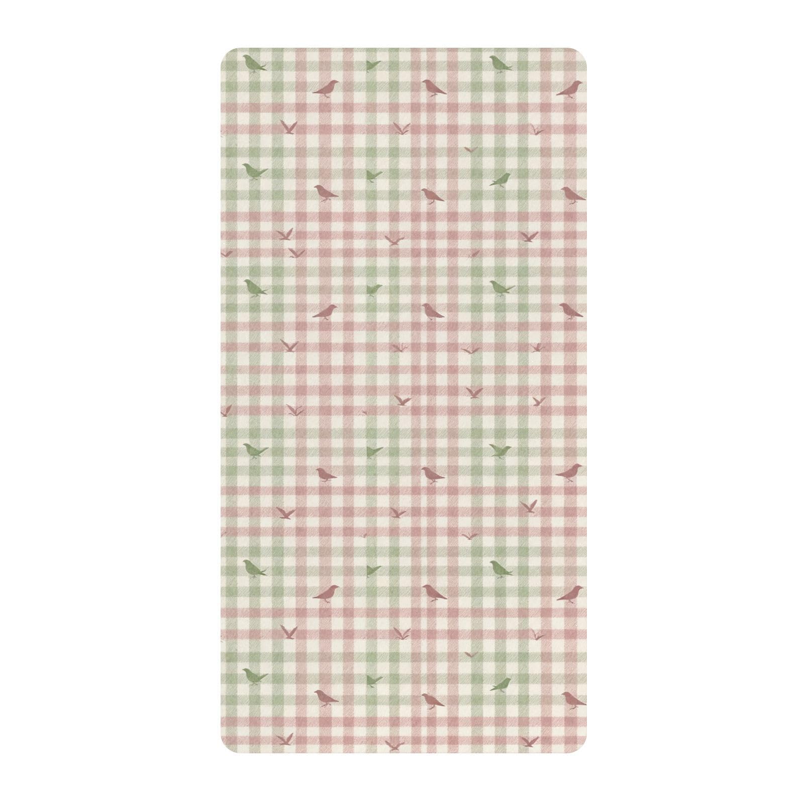 Drap de berceau à carreaux en pur coton de qualité supérieure pour chambre d'enfant
